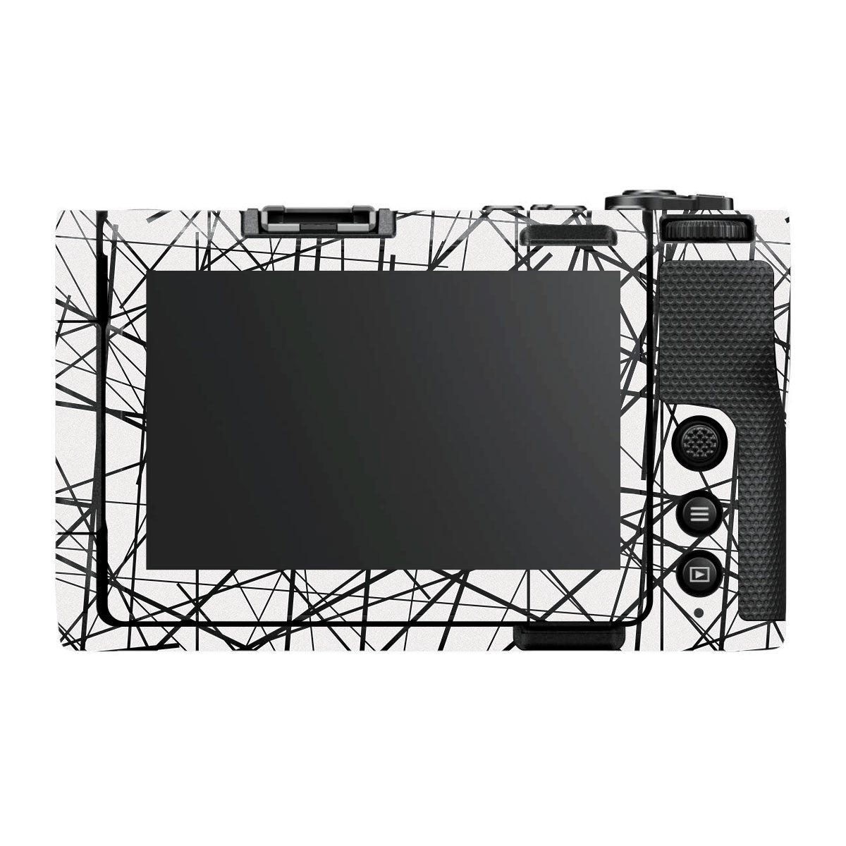 Textured White Chaos Line Nikon ZR Camera Skin