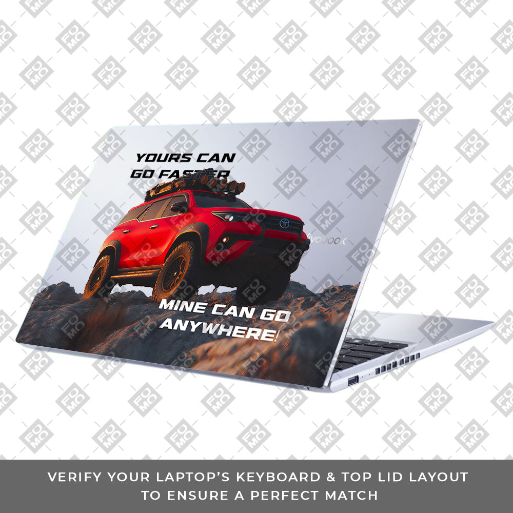 Transparent Off-Road Beast Asus Vivobook 15 X1502ZA Laptop Skin