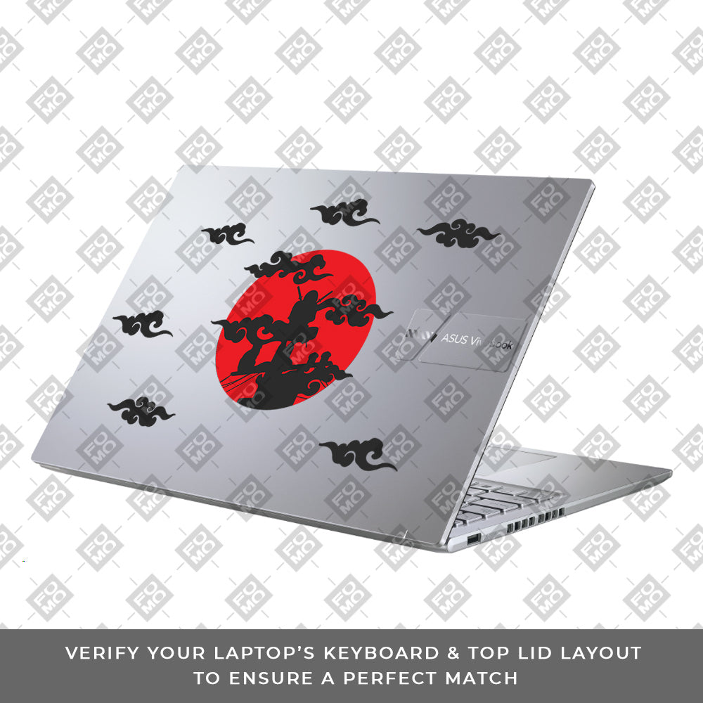 Transparent Moonlit Ninja Asus Vivobook X1605ZA Laptop Skin