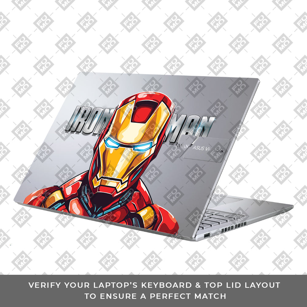 Transparent Arc Reactor Asus Vivobook X1605ZA Laptop Skin