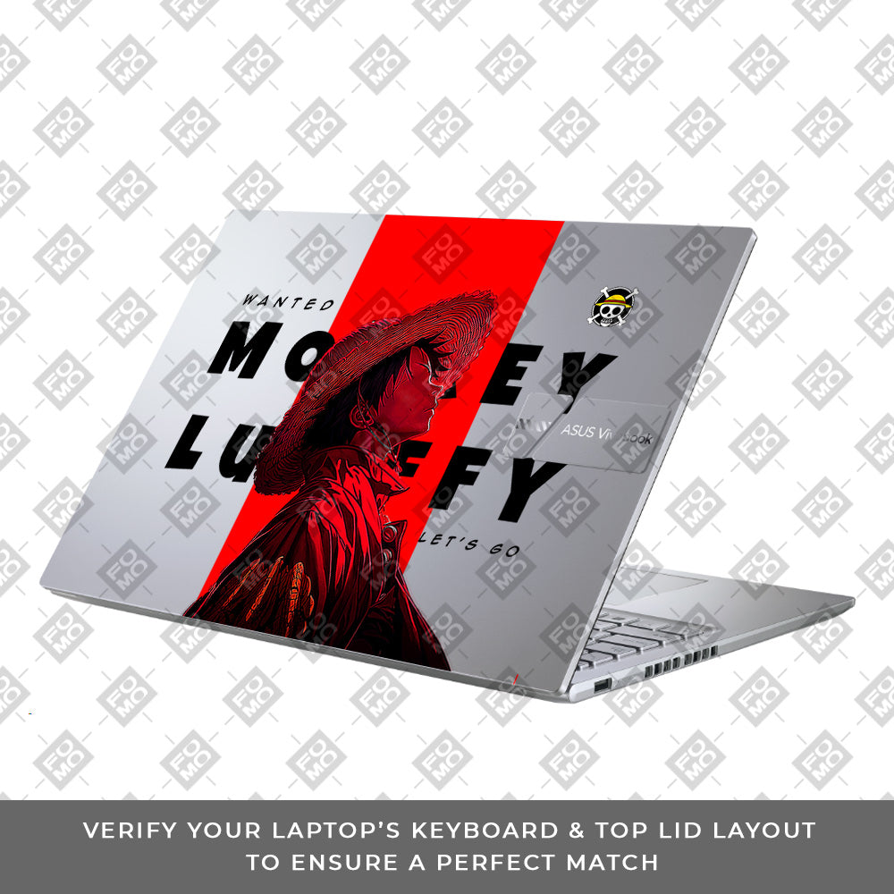 Transparent Pirate King Asus Vivobook X1605ZA Laptop Skin