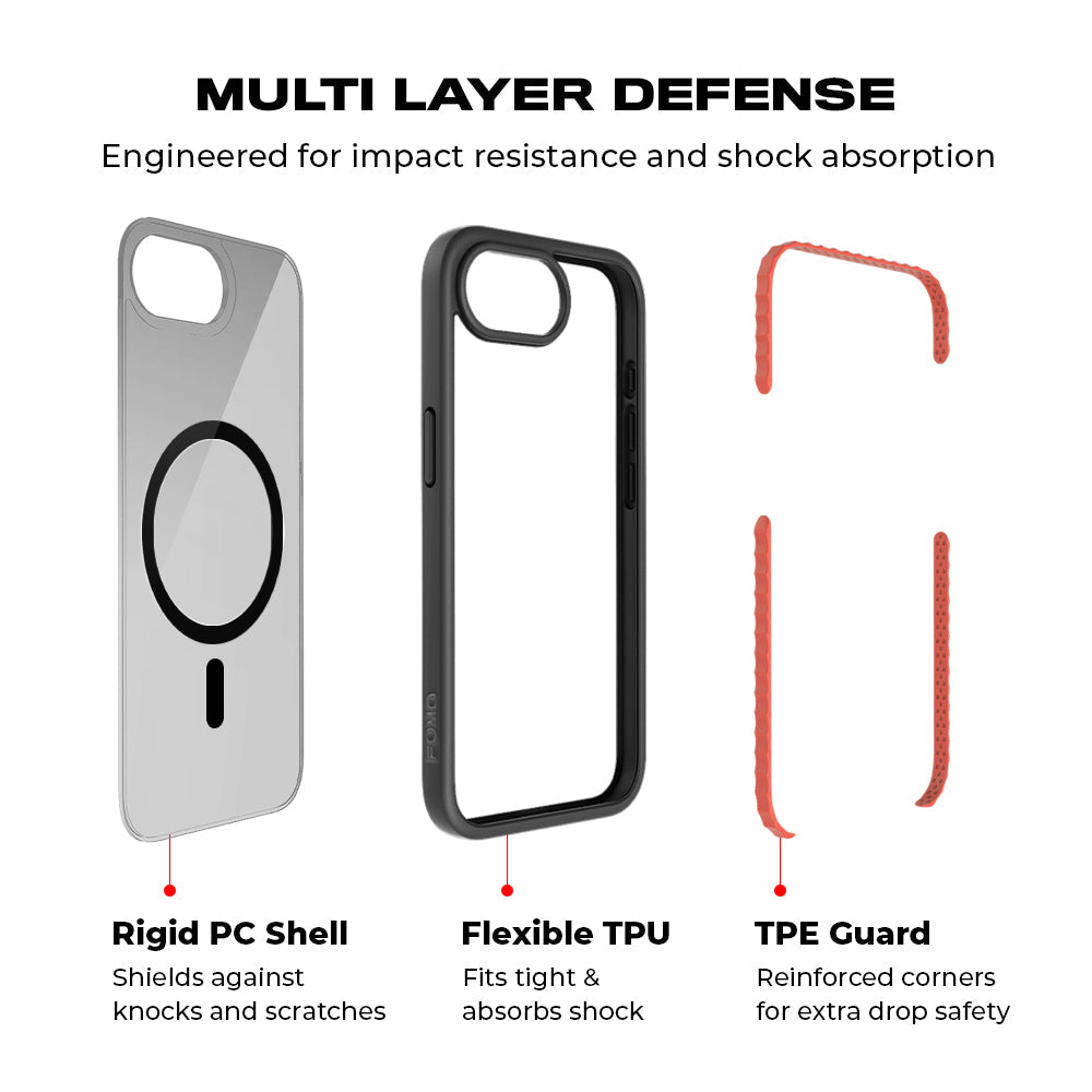 Midnight Kiss Skin with Shockguard Armour Magsafe Case for Apple iPhone 16E
