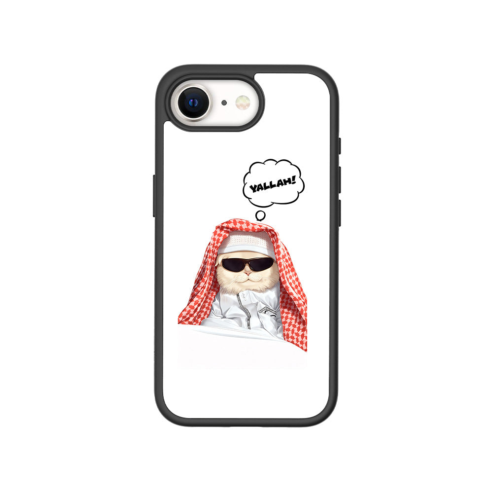 Cool Cat Arabia Skin with Shockguard Armour Magsafe Case for Apple iPhone 16E