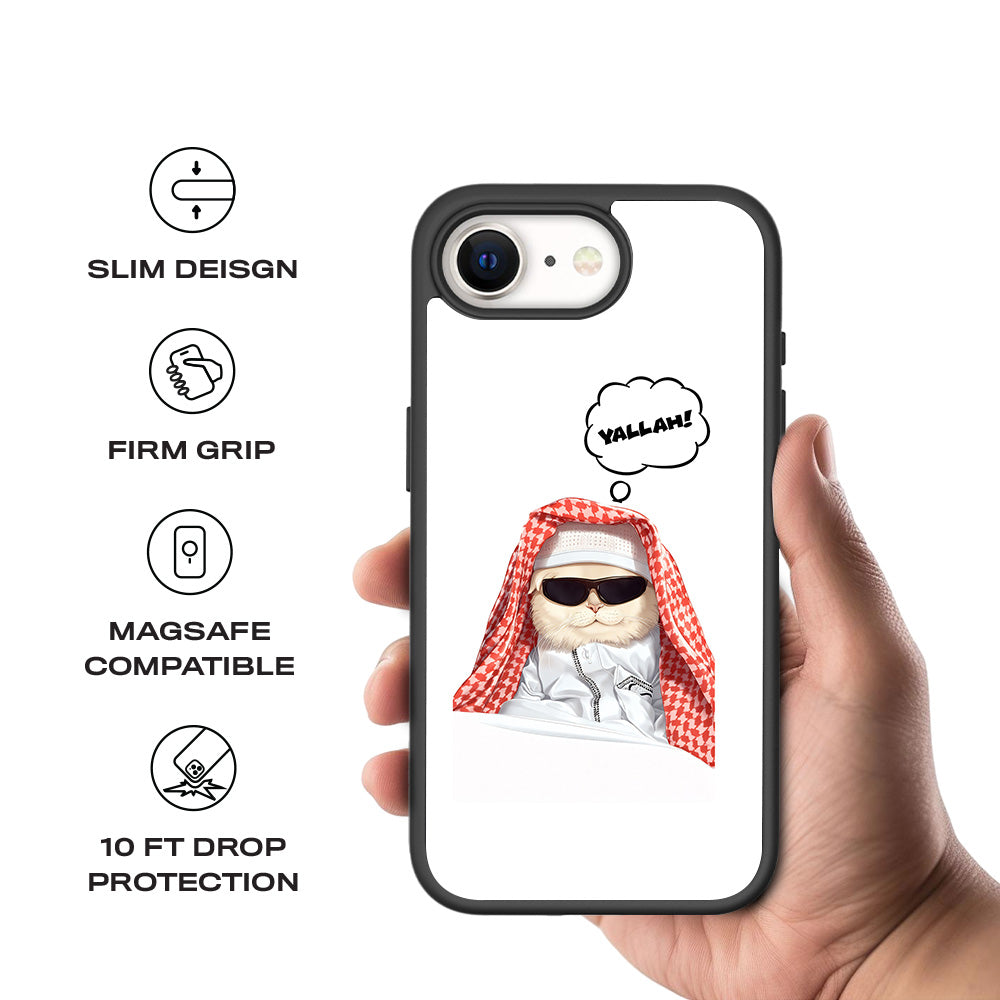 Cool Cat Arabia Skin with Shockguard Armour Magsafe Case for Apple iPhone 16E