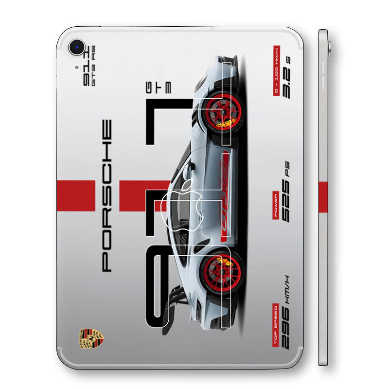 Apple iPad Air 5th Gen 2022 Transparent Porsche 911 GT3 RS Cars & Bikes Tablet Skins