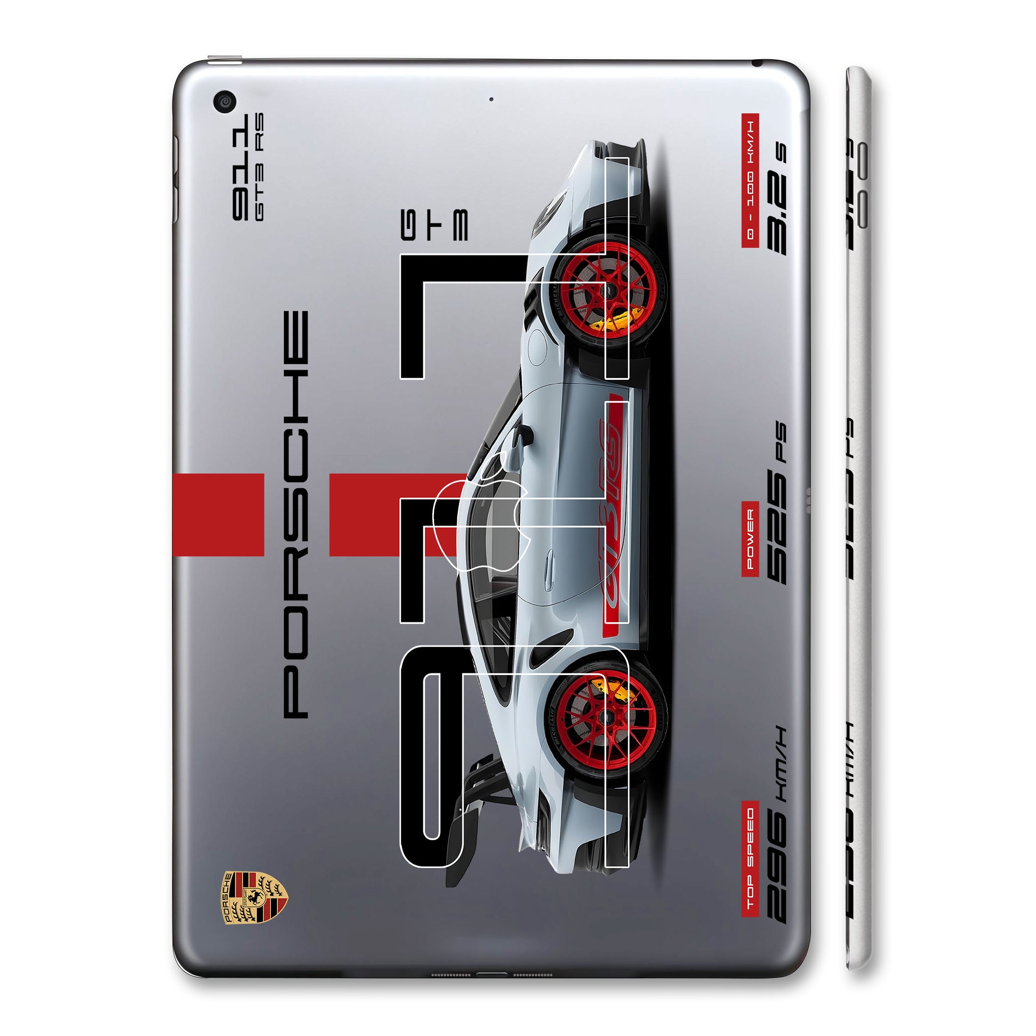 Apple iPad 9th Gen 2021 Transparent Porsche 911 GT3 RS Cars & Bikes Tablet Skins