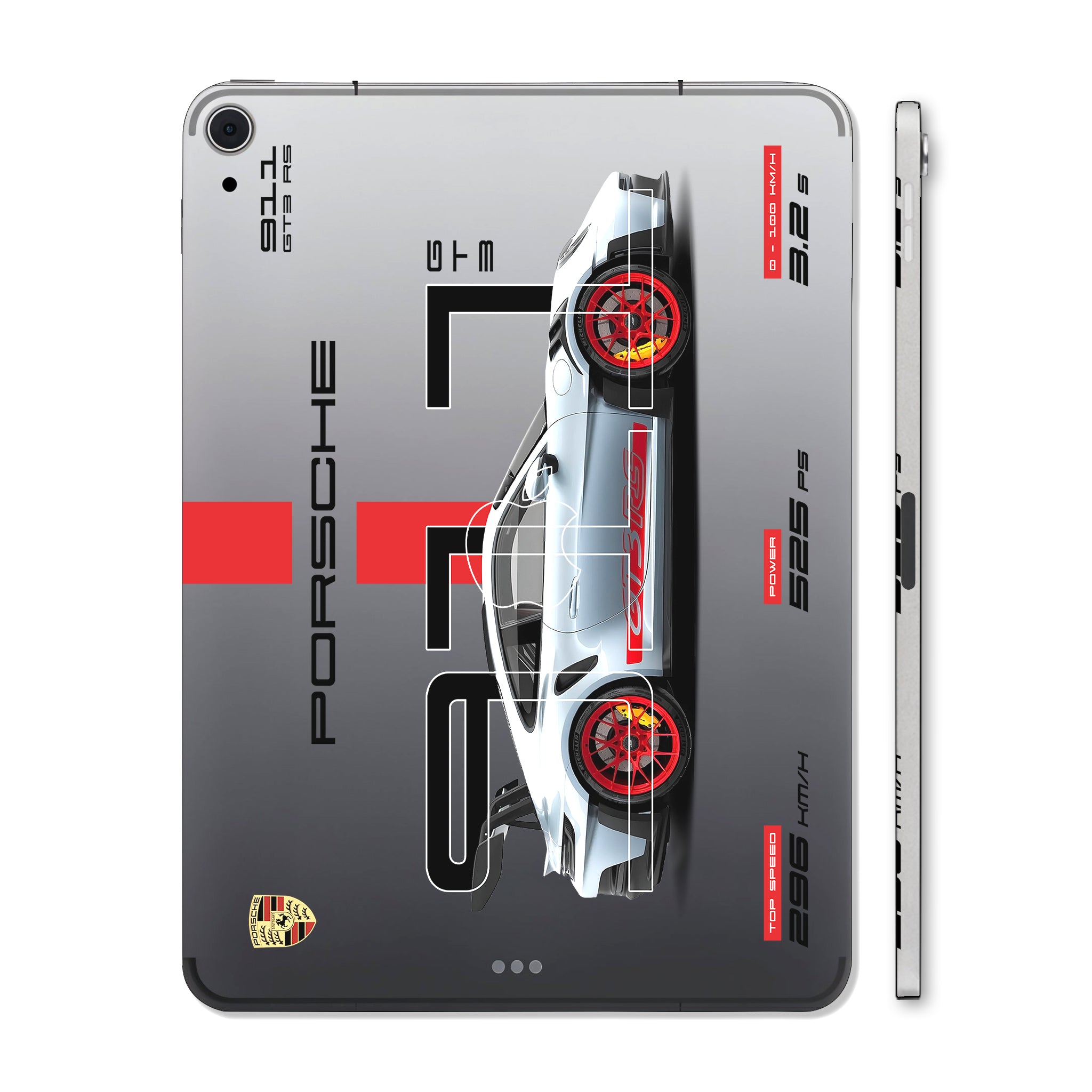 Apple iPad Air 4th Gen 2020 Transparent Porsche 911 GT3 RS Cars & Bikes Tablet Skins