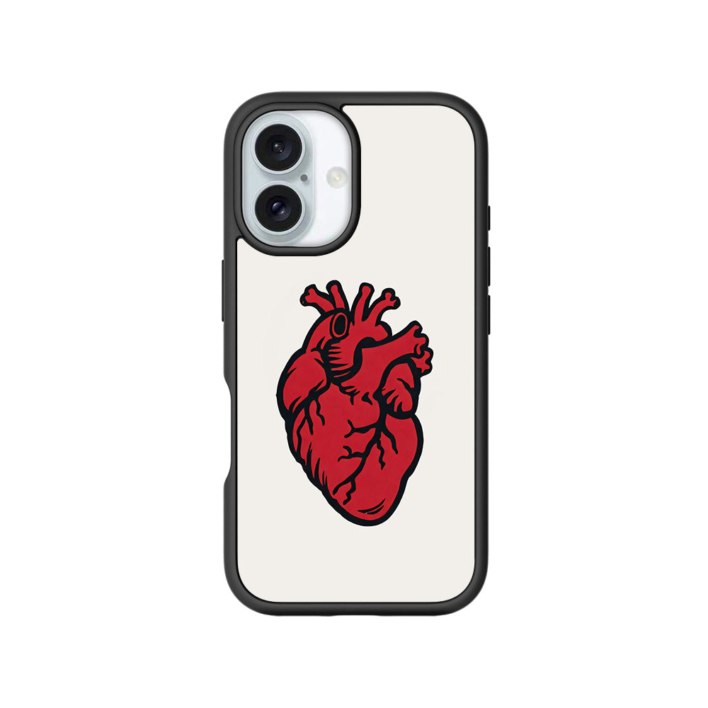 Raw Heart Skin with Shockguard Armour Magsafe Case for Apple iPhone 16