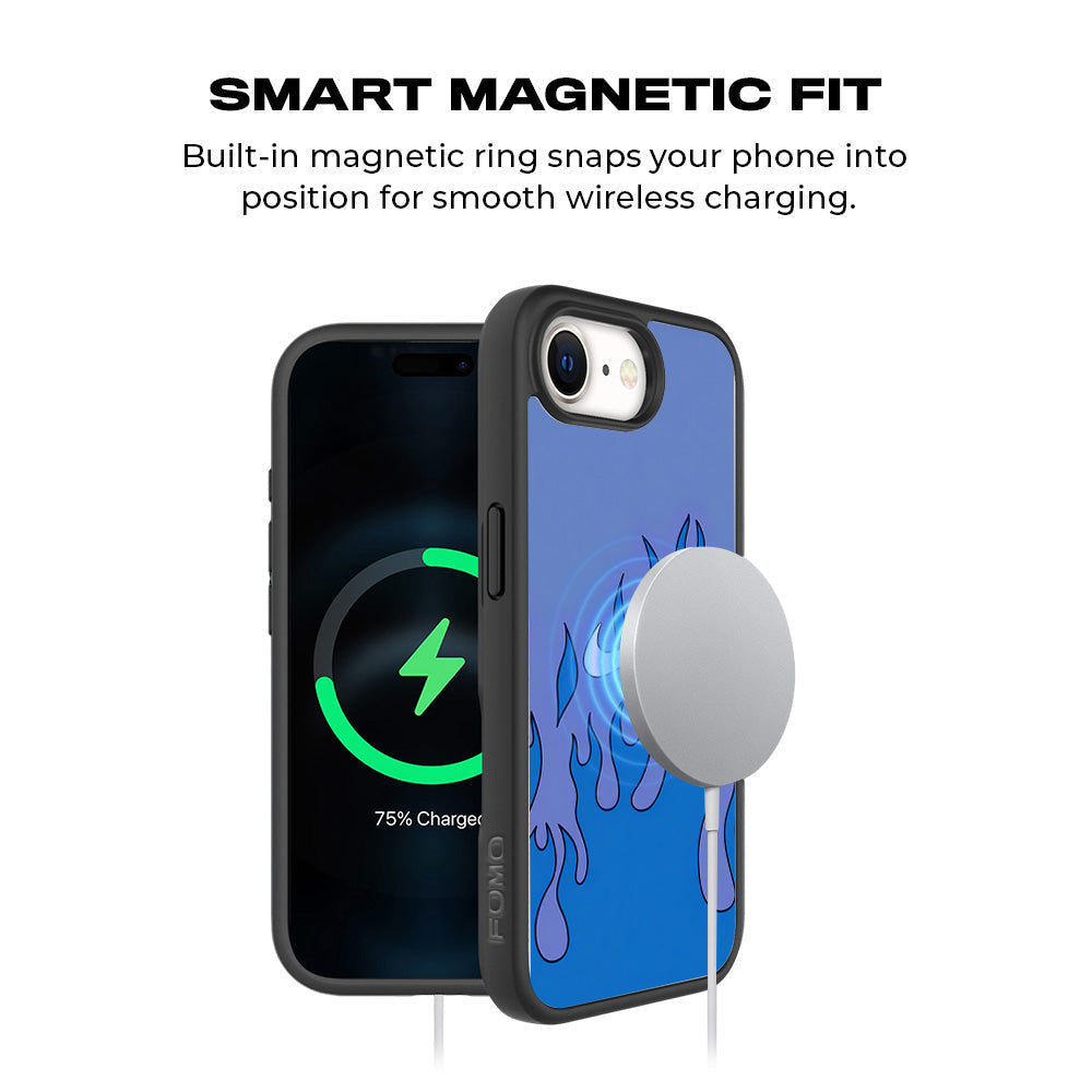 Frozen Heat Skin with Shockguard Armour Magsafe Case for Apple iPhone 16E