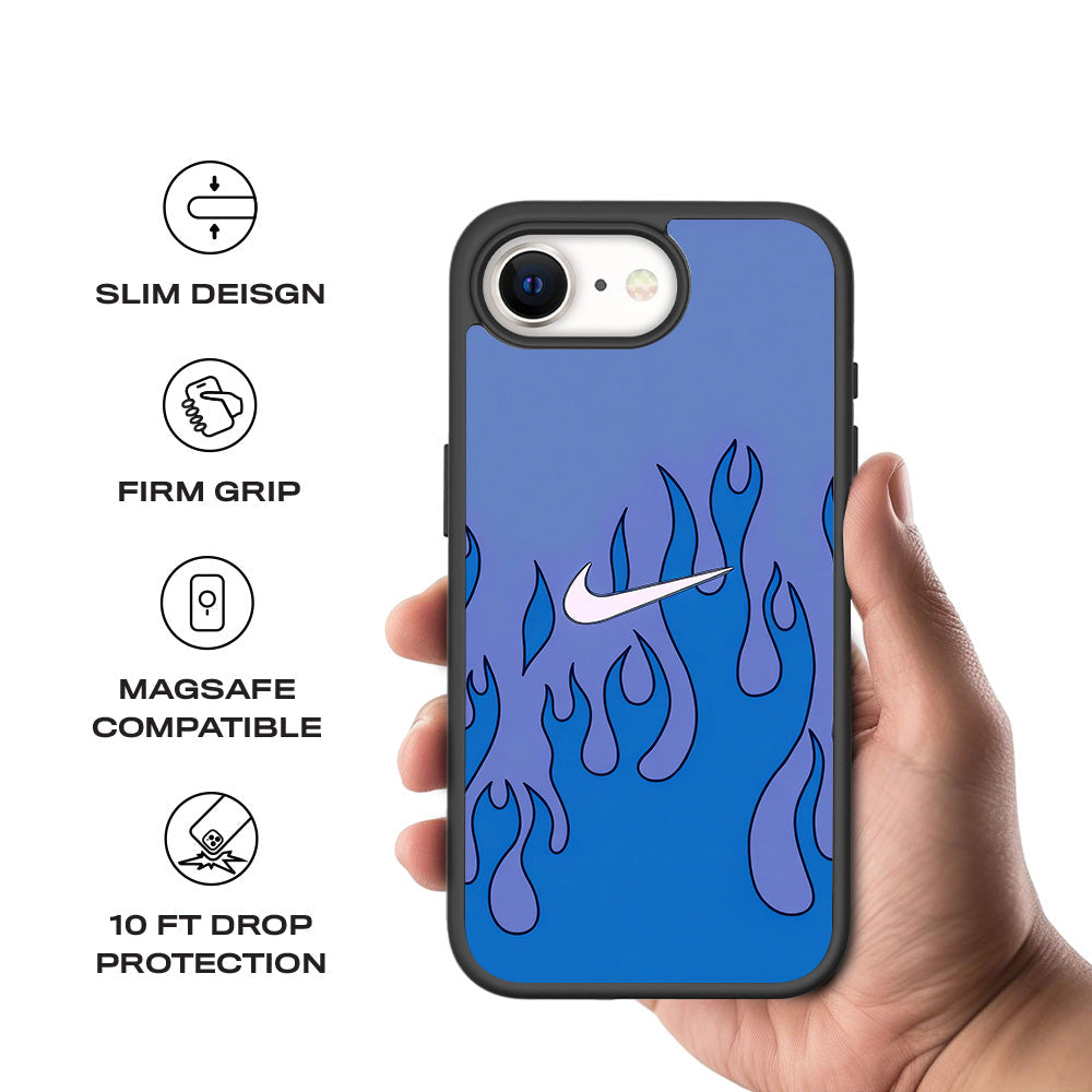 Frozen Heat Skin with Shockguard Armour Magsafe Case for Apple iPhone 16E