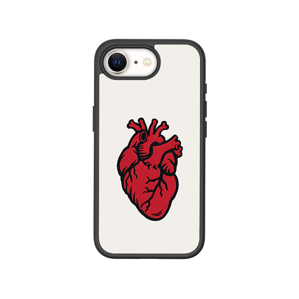 Raw Heart Skin with Shockguard Armour Magsafe Case for Apple iPhone 16E