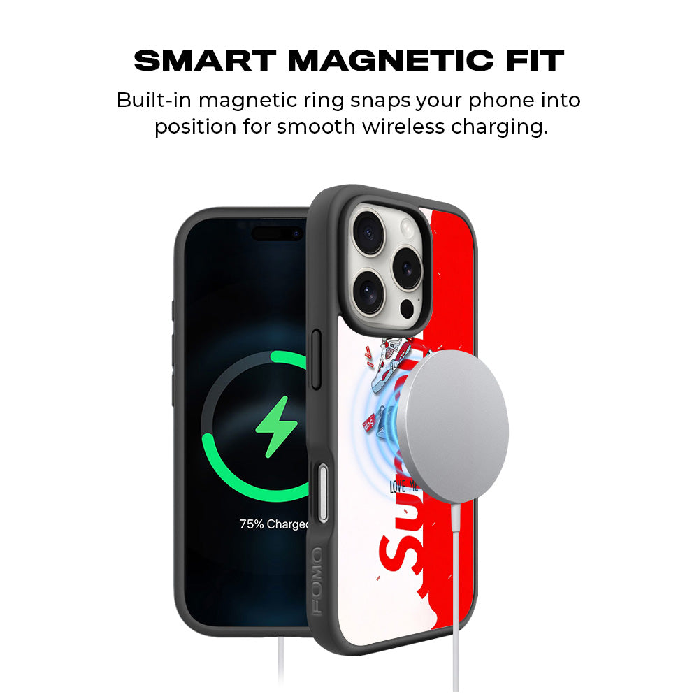 Supreme Chaos Skin with Shockguard Armour Magsafe Case for Apple iPhone 16 Pro