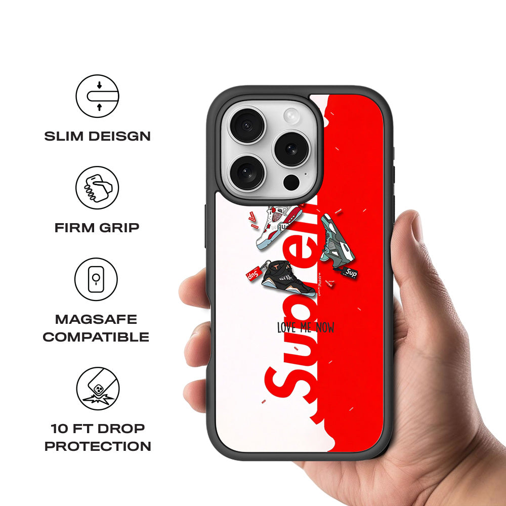 Supreme Chaos Skin with Shockguard Armour Magsafe Case for Apple iPhone 16 Pro
