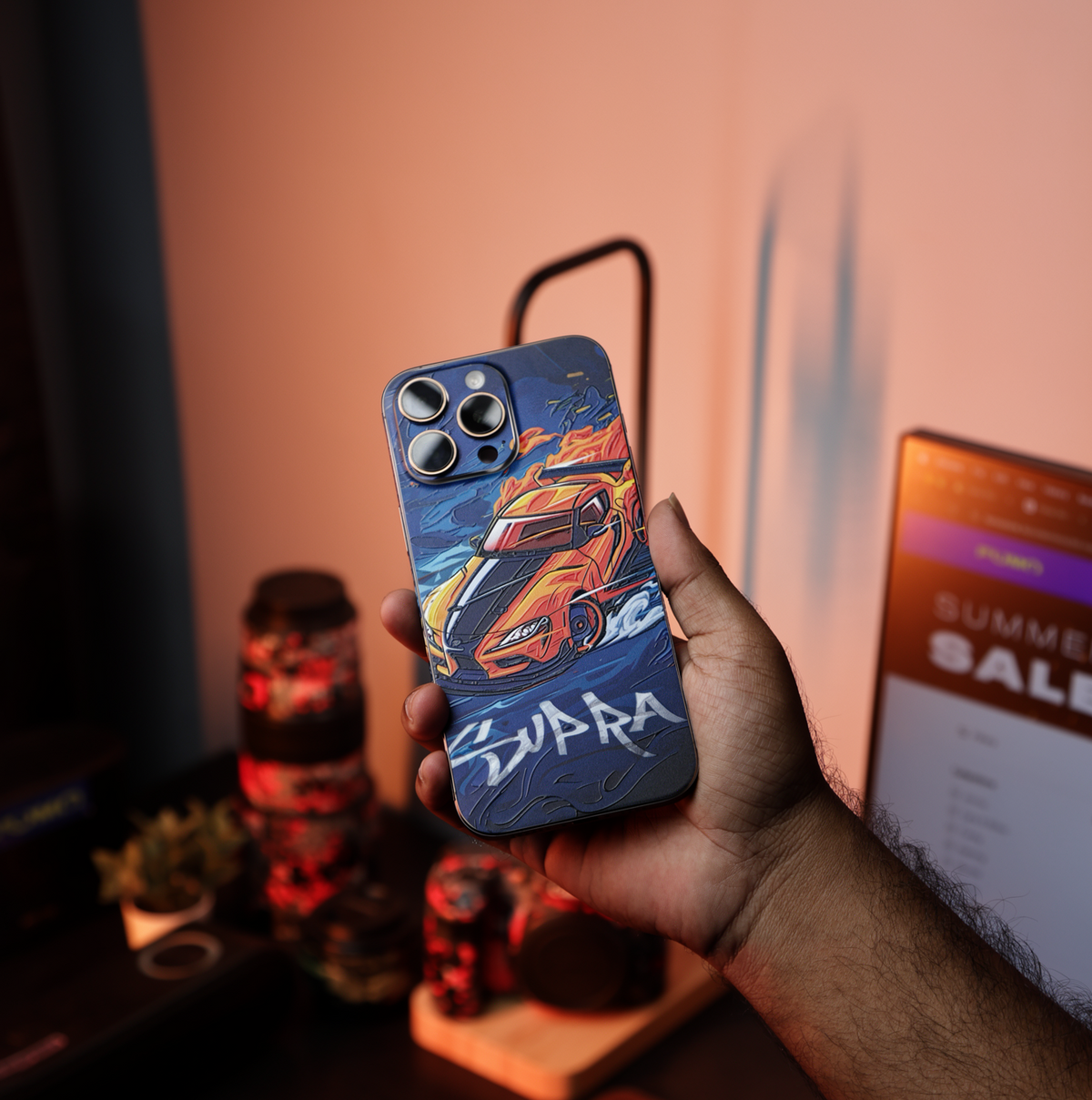 Blazing Supra 3D Mobile Skin