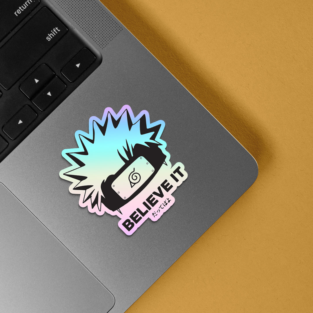 Believe It Holographic Stickers