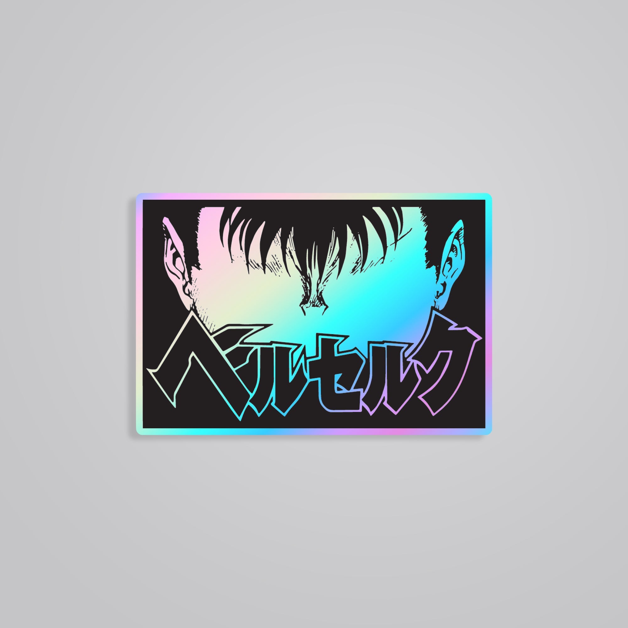 Fomo Store Holographic Stickers Anime Berserk in Black