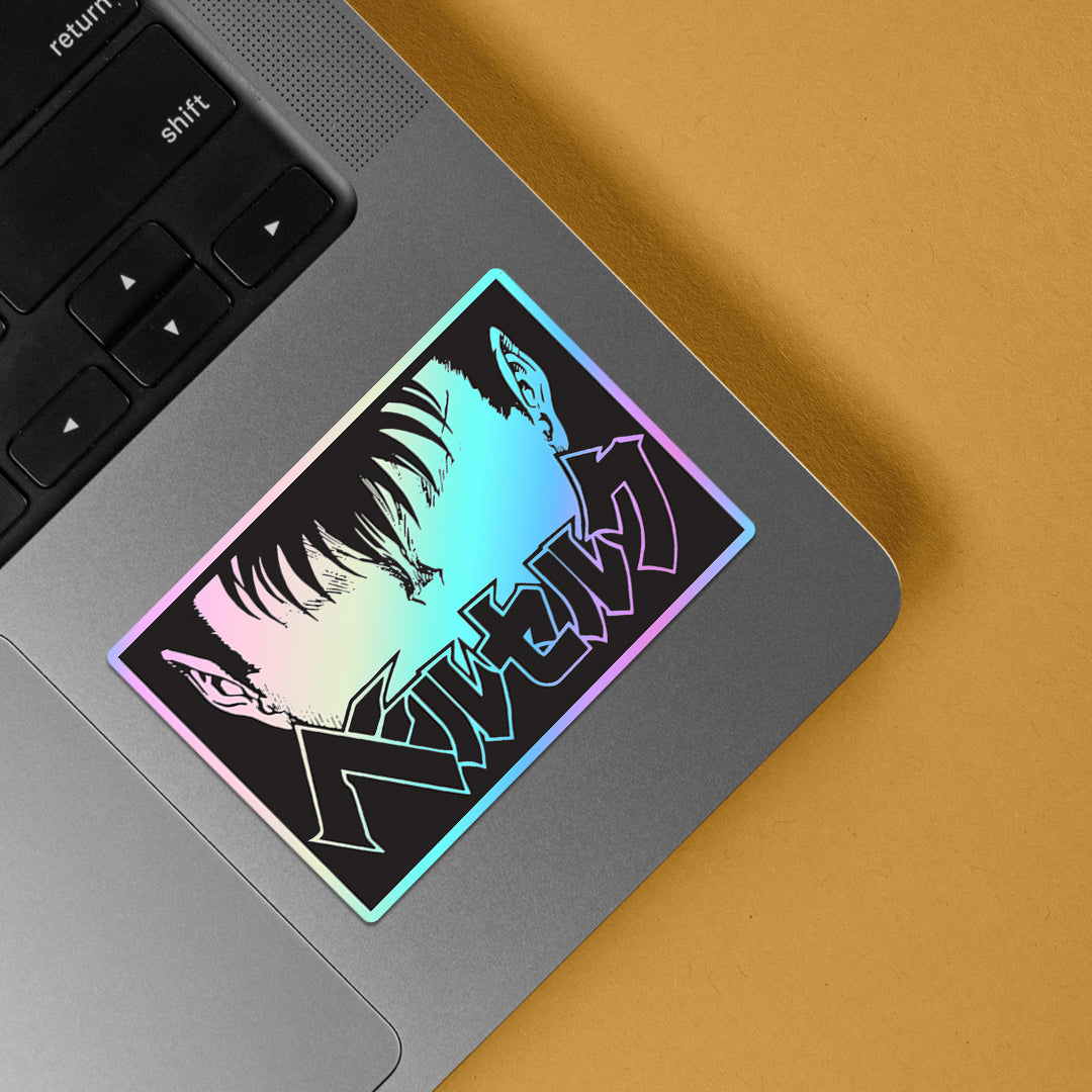 Berserk in Black Holographic Stickers
