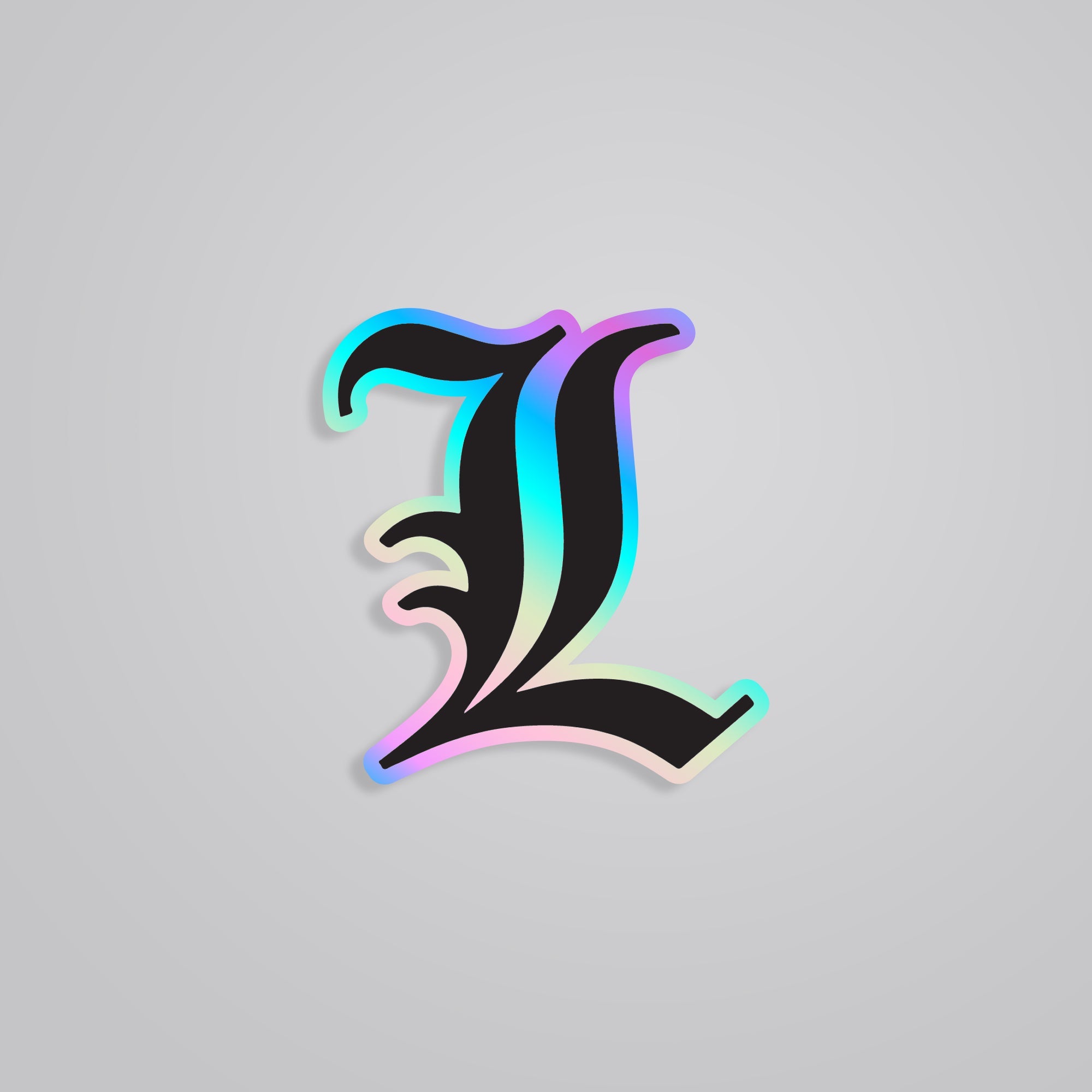 Death Note L Holographic Sticker – Channel Your Detective Genius with Style
