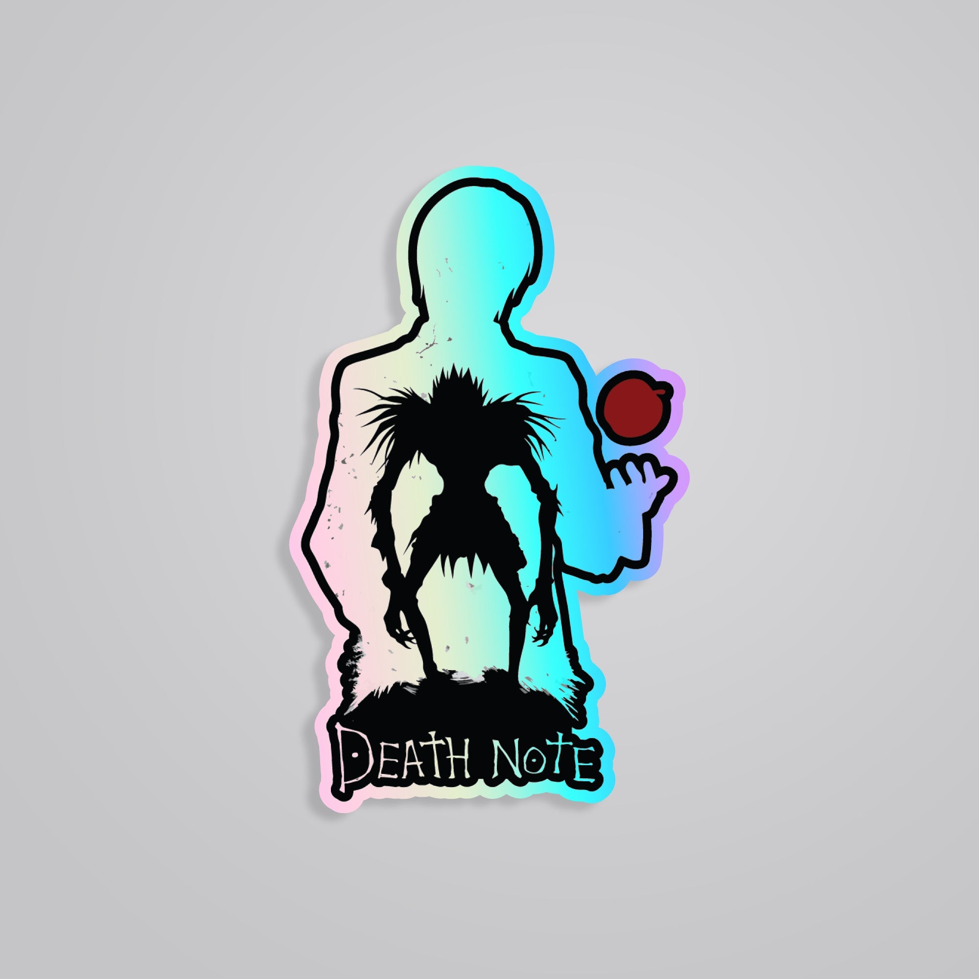 Fomo Store Holographic Stickers Anime Death Note Silhouette