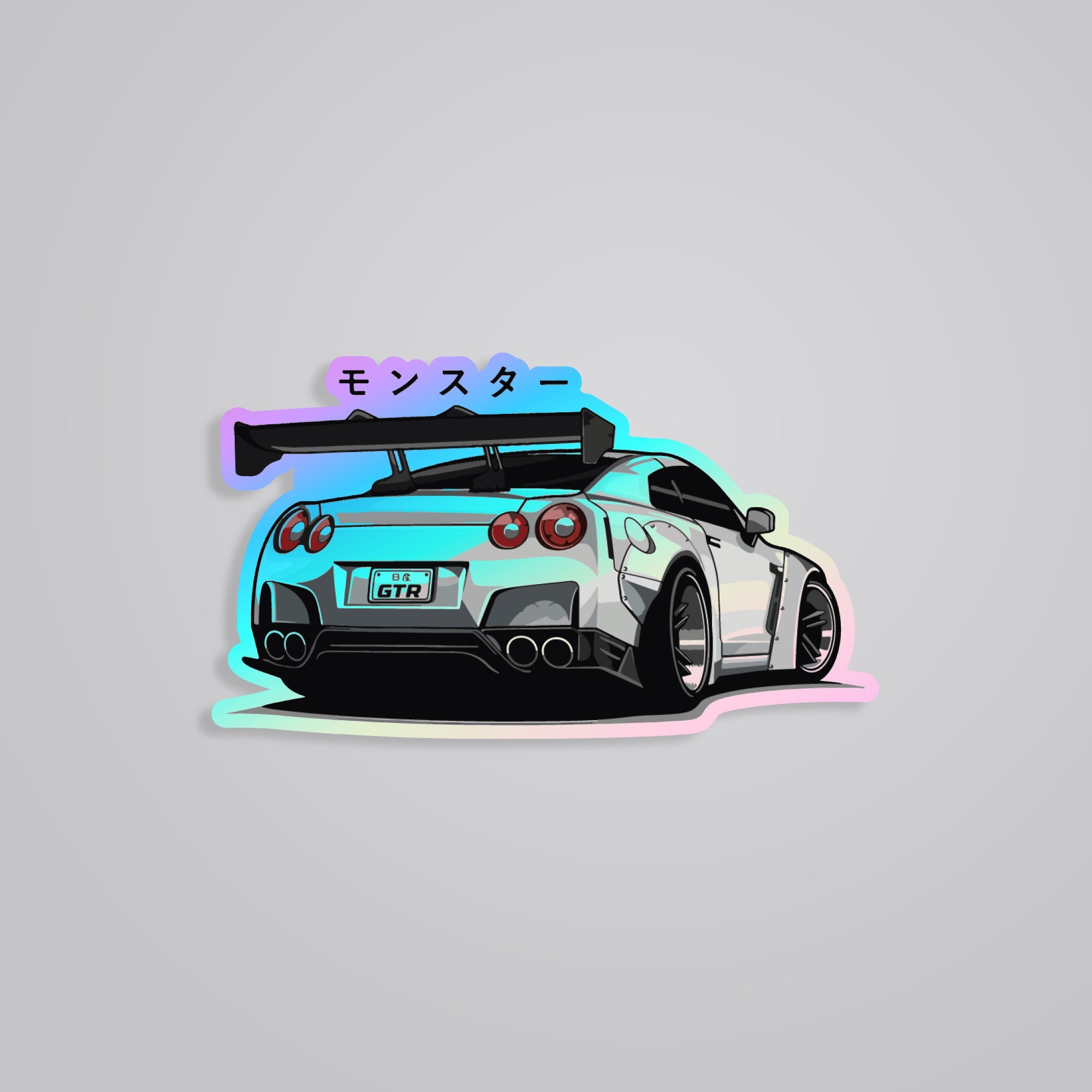 Fomo Store Holographic Stickers Cars & Bikes GTR R35 Godzilla