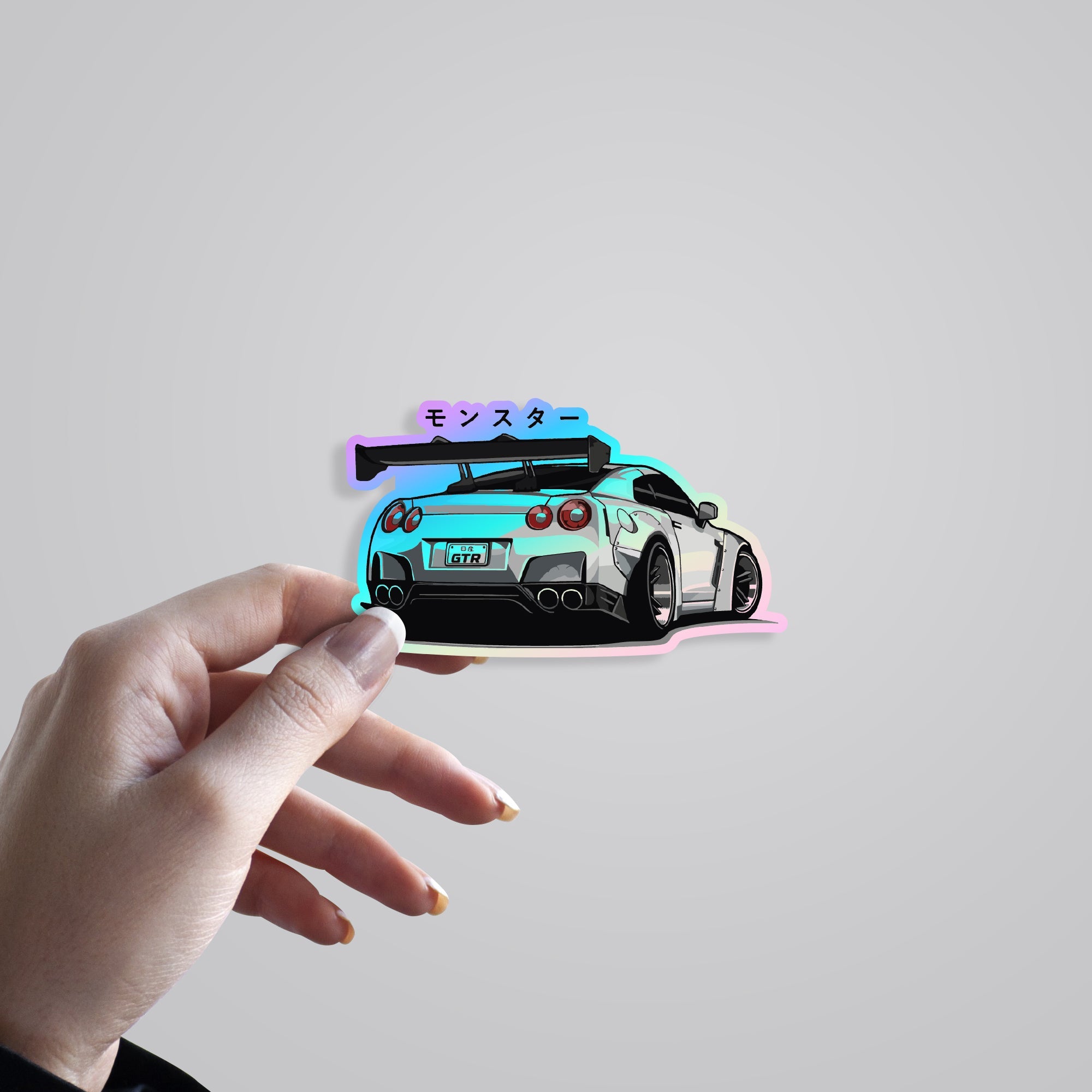 GTR R35 Godzilla Holographic Stickers