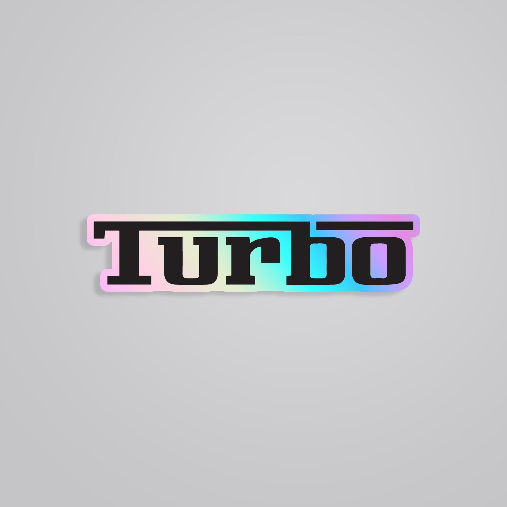 Turbo Holographic Sticker – Boost Your Style with Dazzling Speed