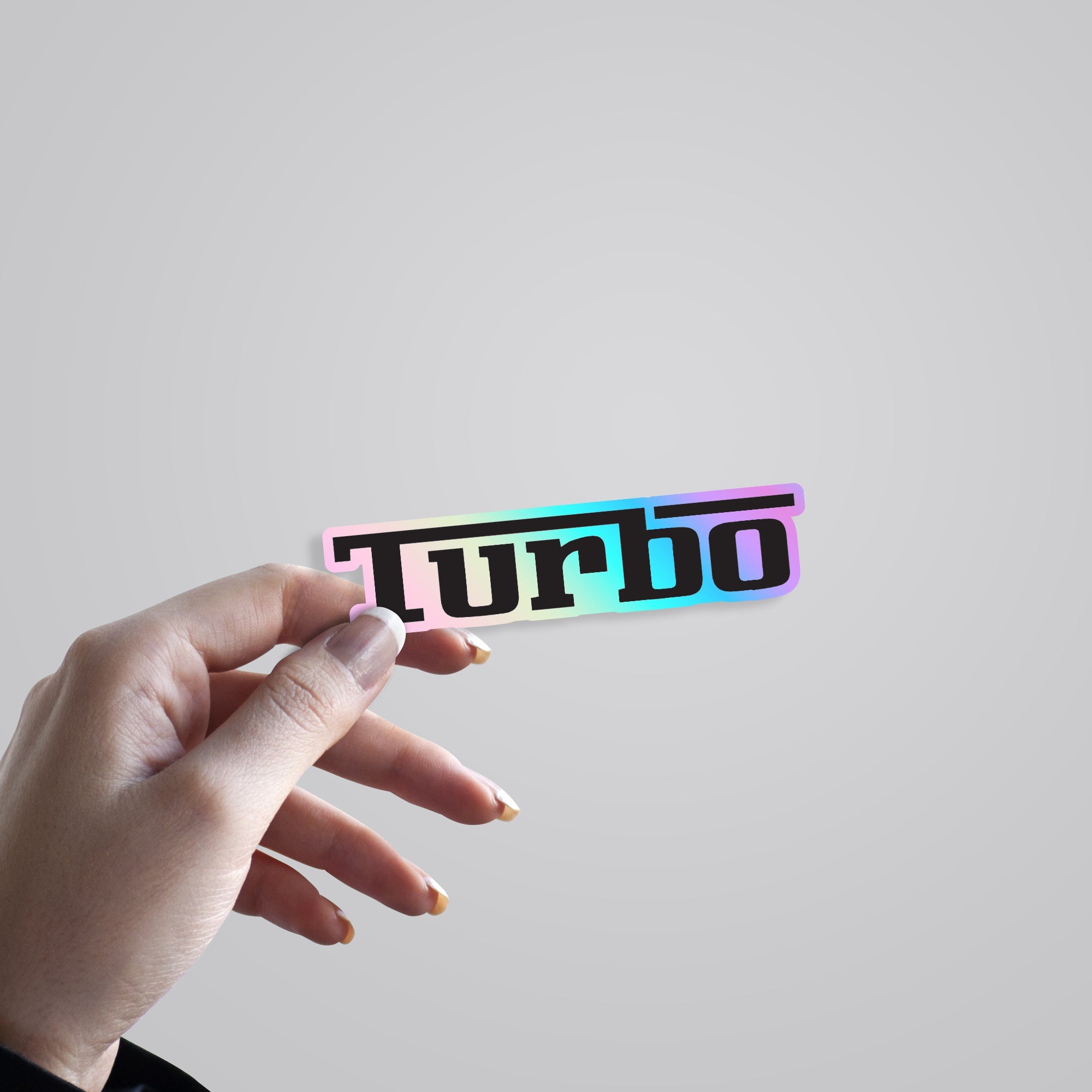 Turbo Holographic Stickers
