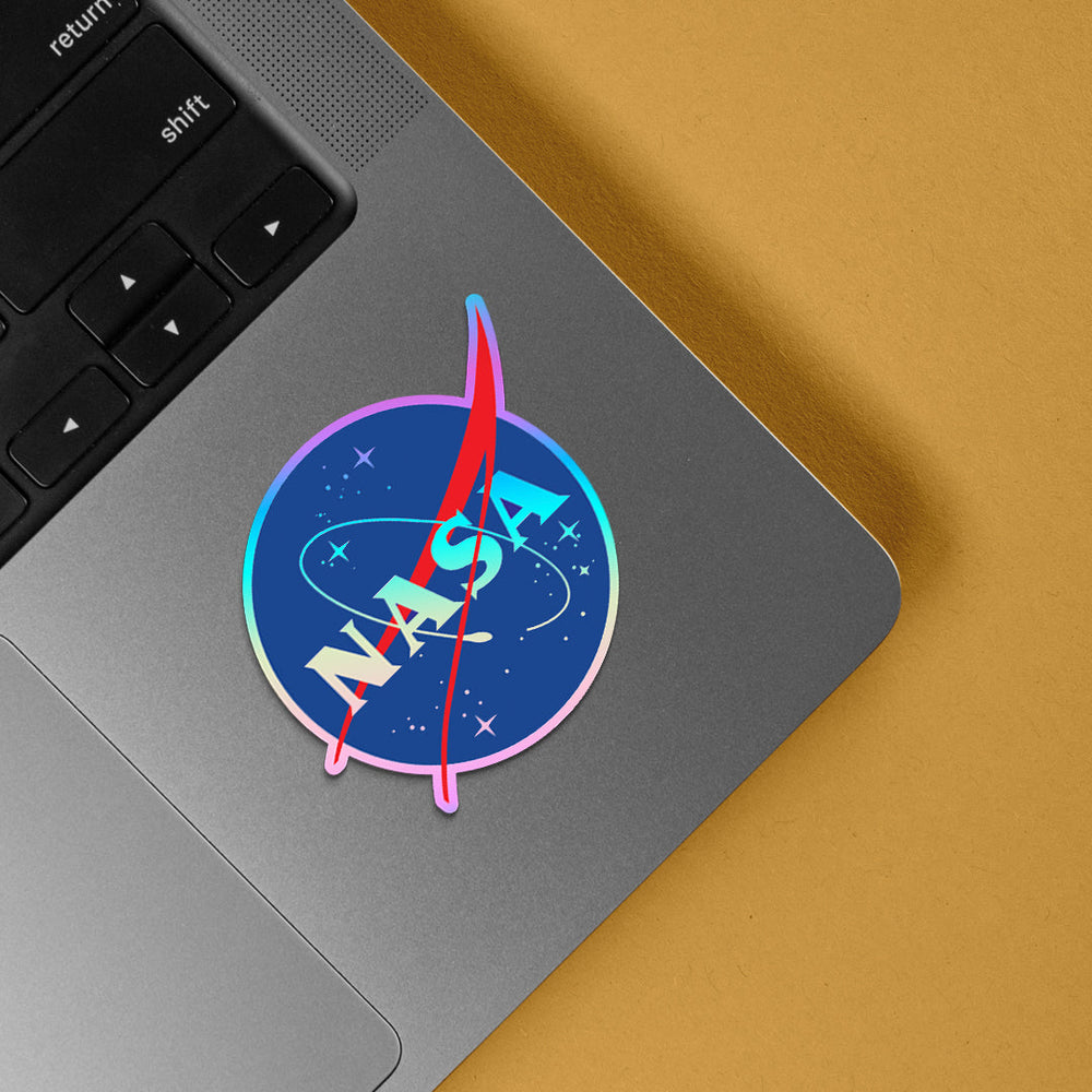 NASA Circle Logo Holographic Sticker – Elevate Your Cosmic Style with ...