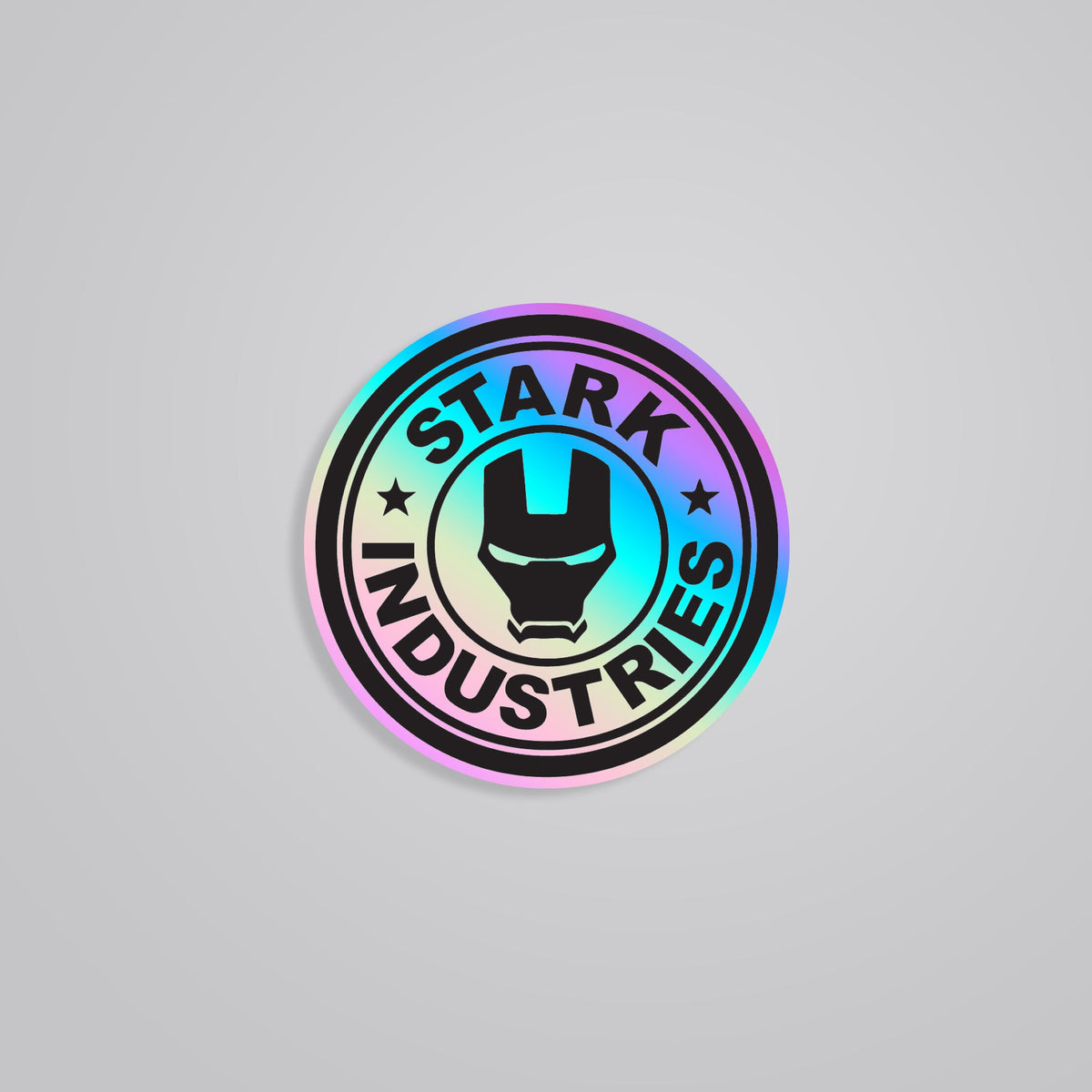 Stark Signature Sticker Elevate Your Gear with Stark Industries Marvels Holographic Sticker ...