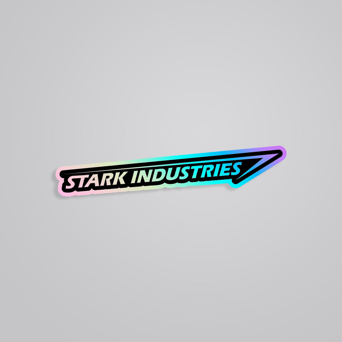 Stark Signature Sticker Elevate Your Gear with Stark Industries Logo Holographic Sticker ...