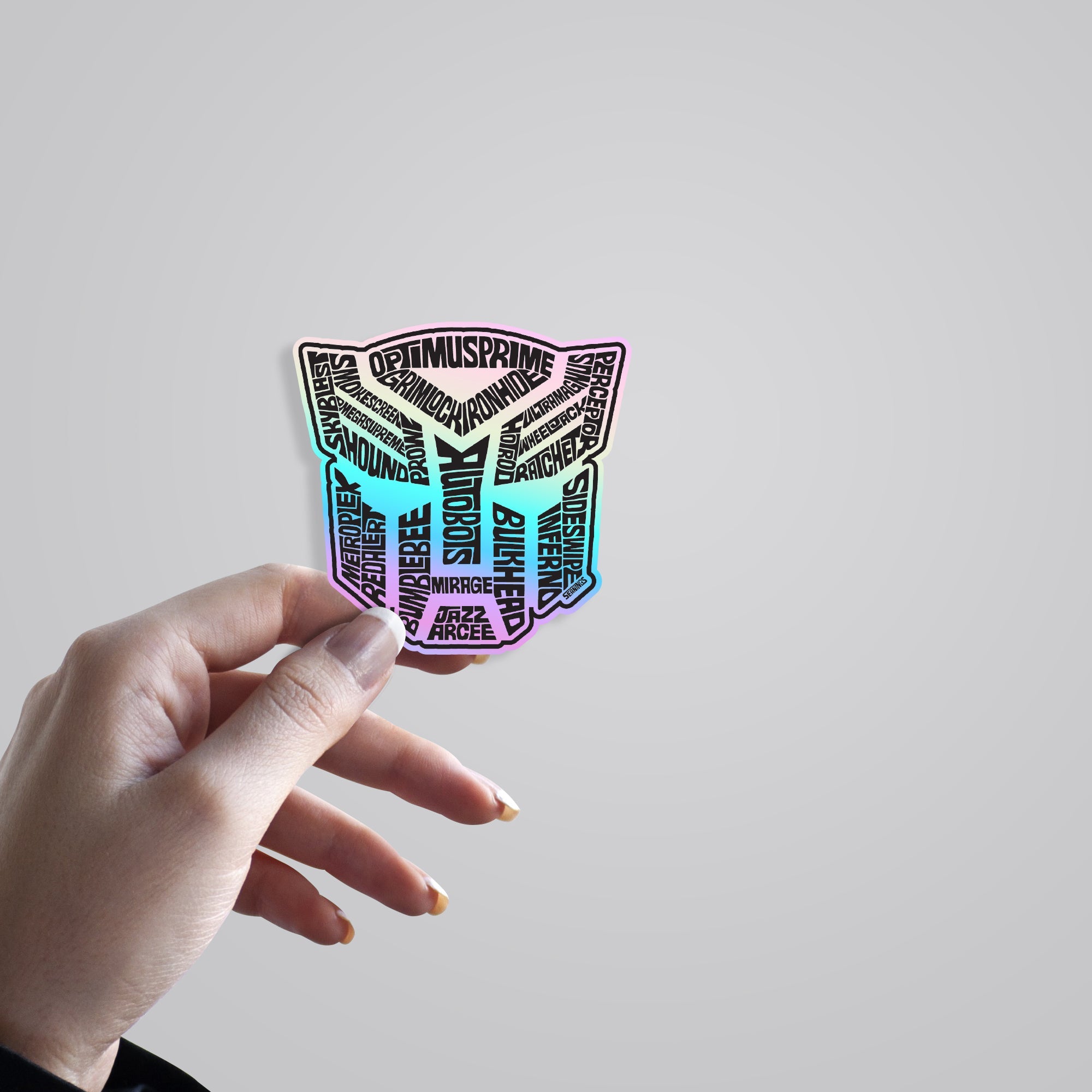 Transformers Logo Holographic Stickers