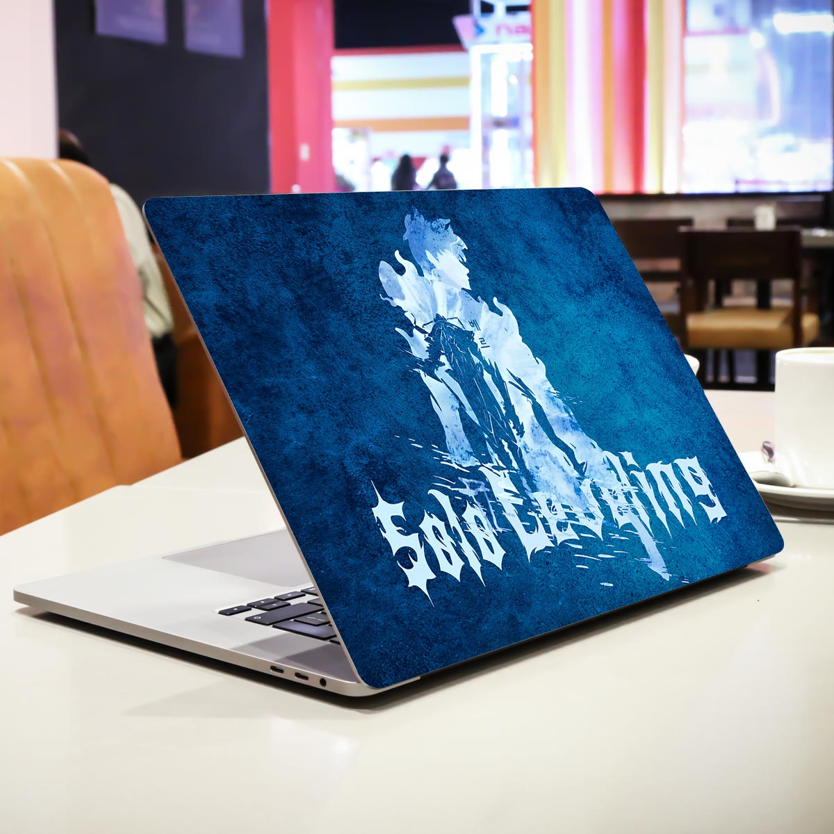 Jin Woo and Beru Silhouette Anime Laptop Skin