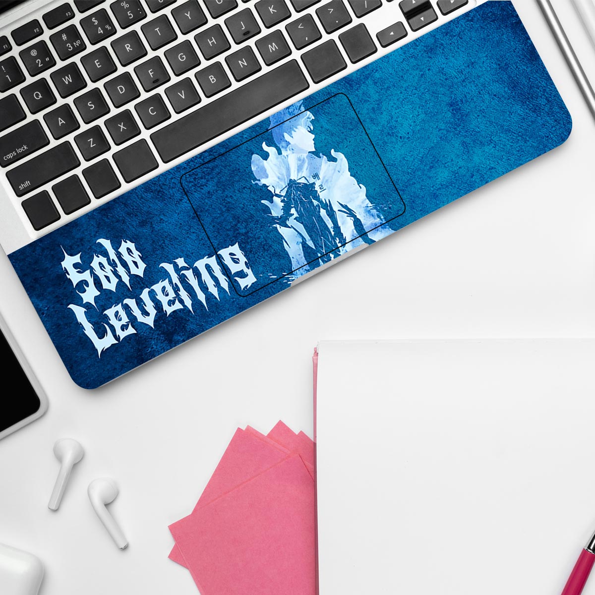 Jin Woo and Beru Silhouette Anime Laptop Skin