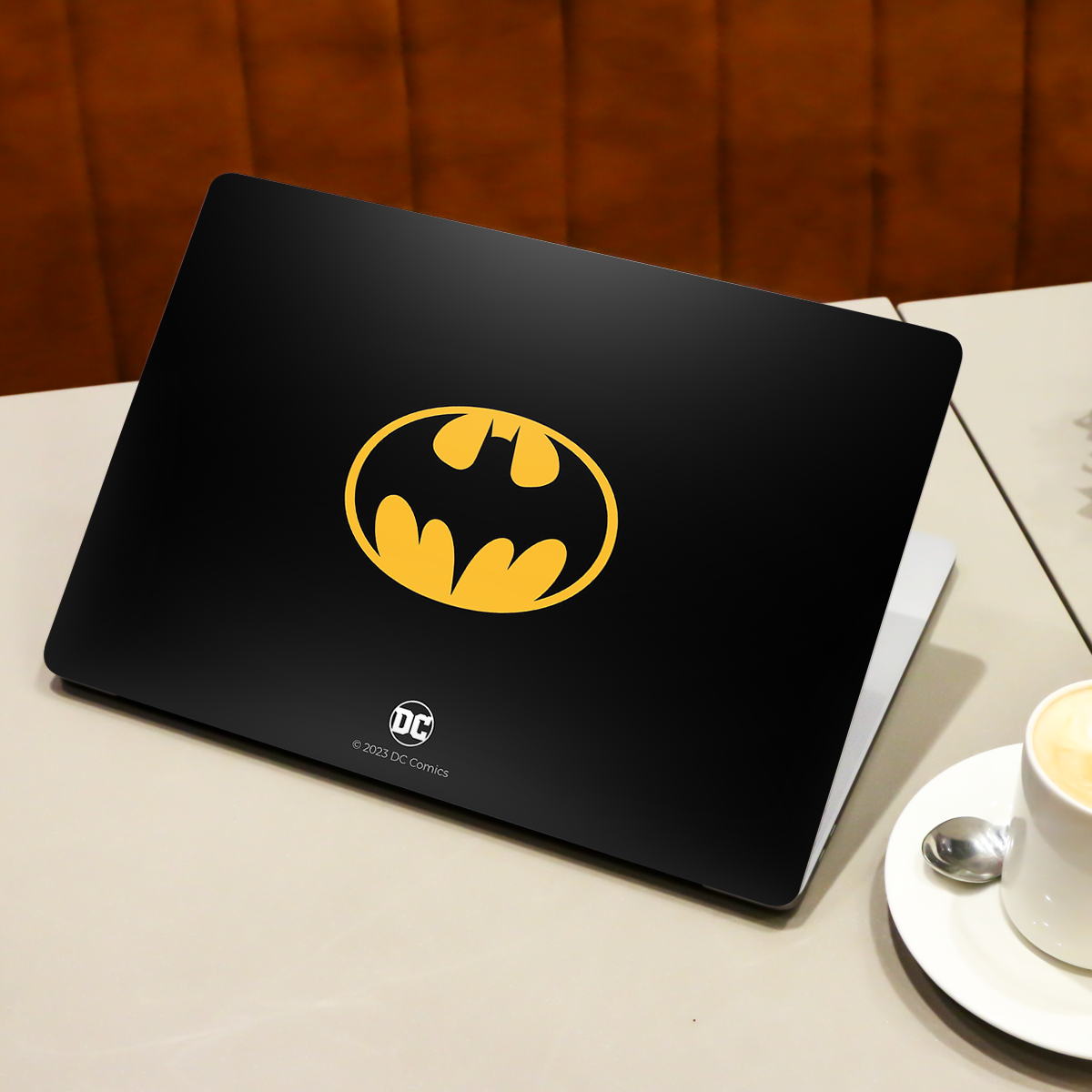 Show Your Gotham Spirit with a Batman Logo Comic Laptop Skin