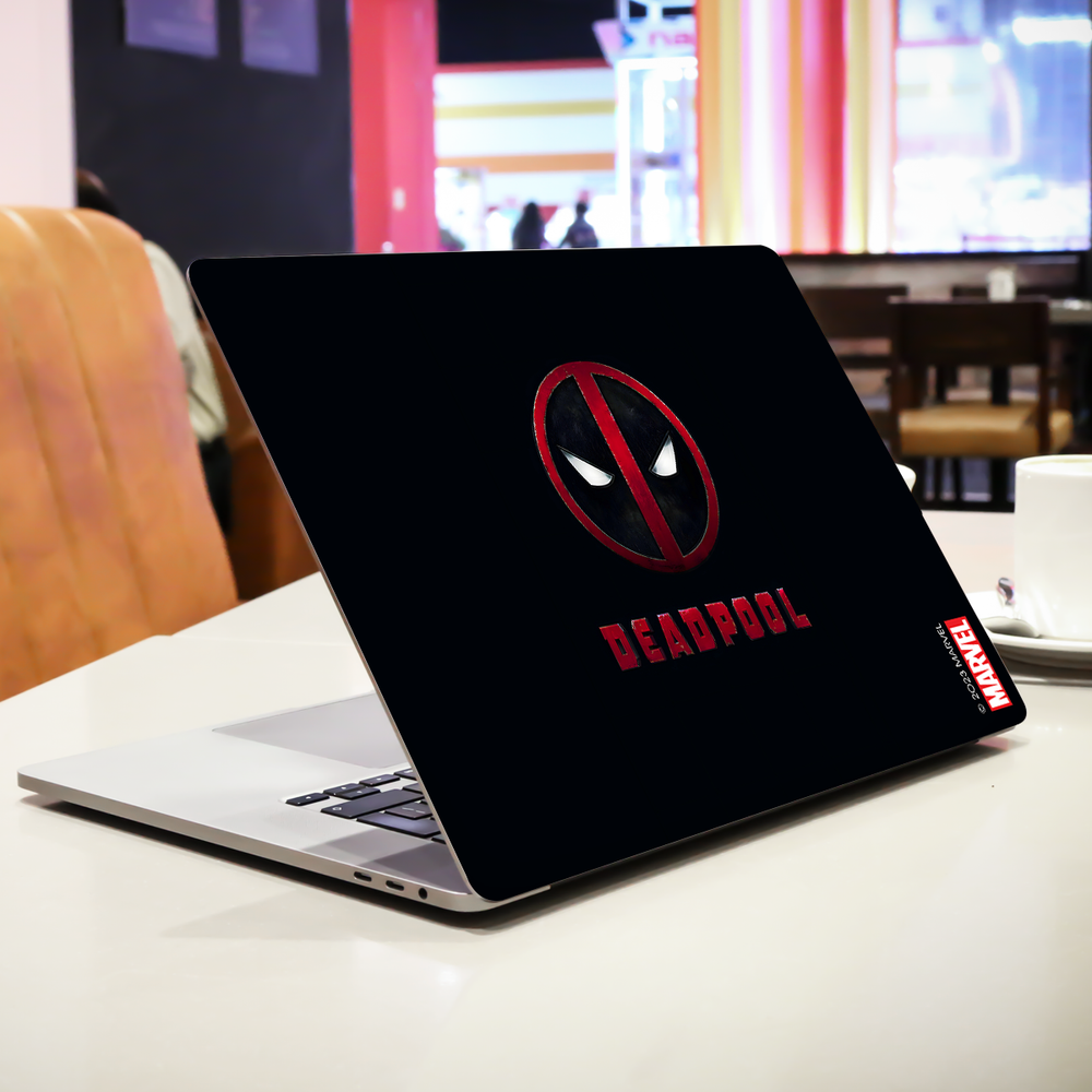 Add a Splash of Chaos with Deadpool Comic Laptop Skin - Quirky and Merc ...