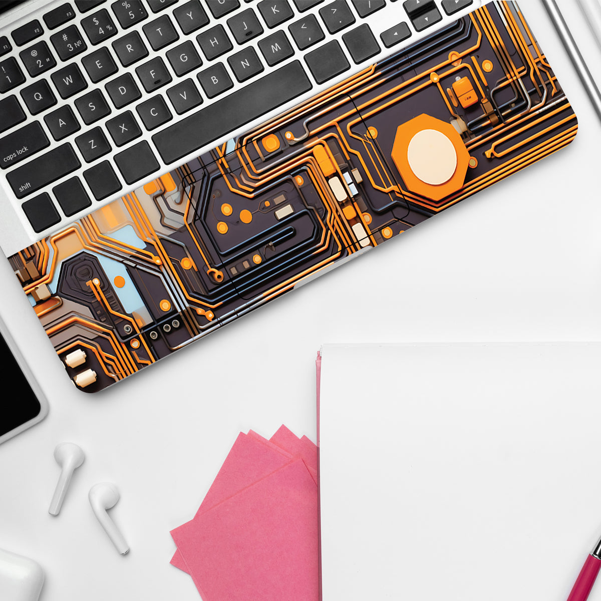 Copper Circuit Design Laptop Skin