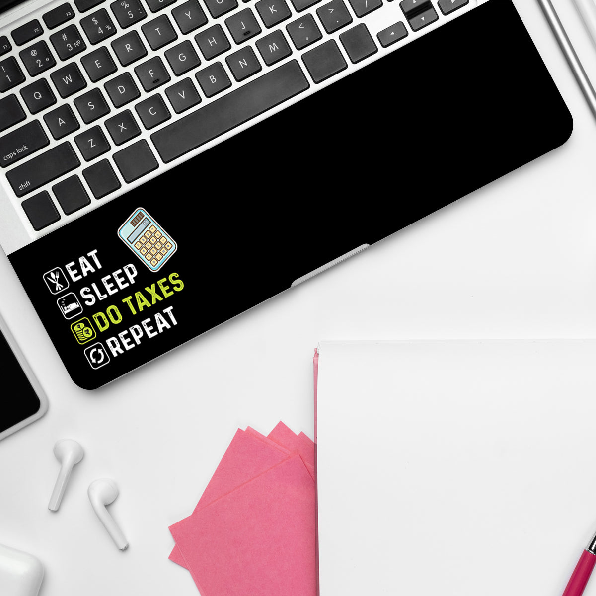 Eat, Sleep, Do Taxes Laptop Skin