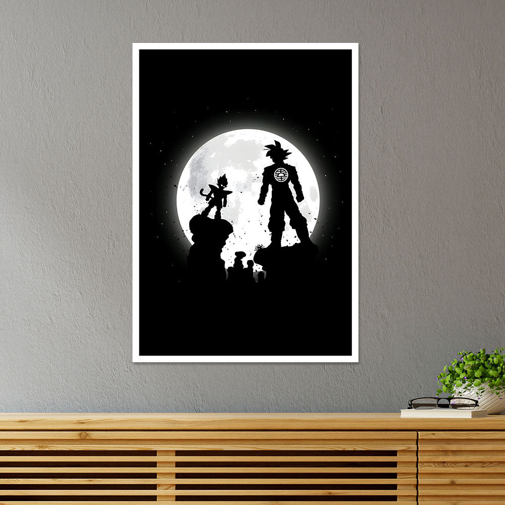 Goku and Vegeta Duel DBZ Anime Poster