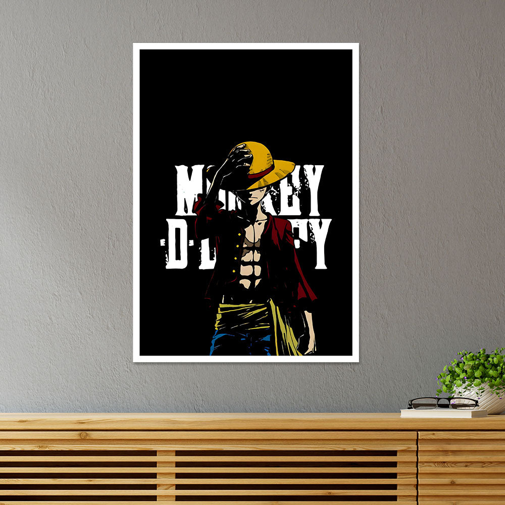Monkey D Luffy Straw Hat Anime Poster
