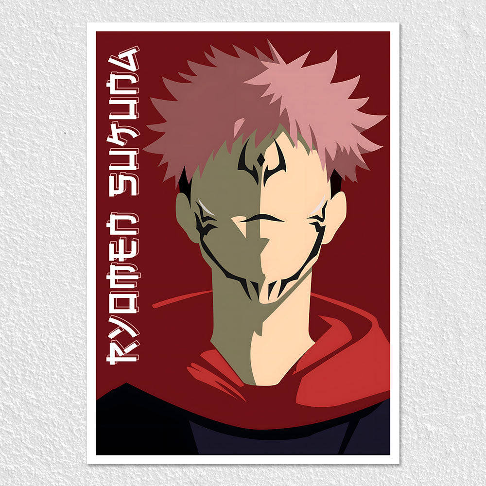 Fomo Store Posters Anime Ryomen Sukuna Minimalist