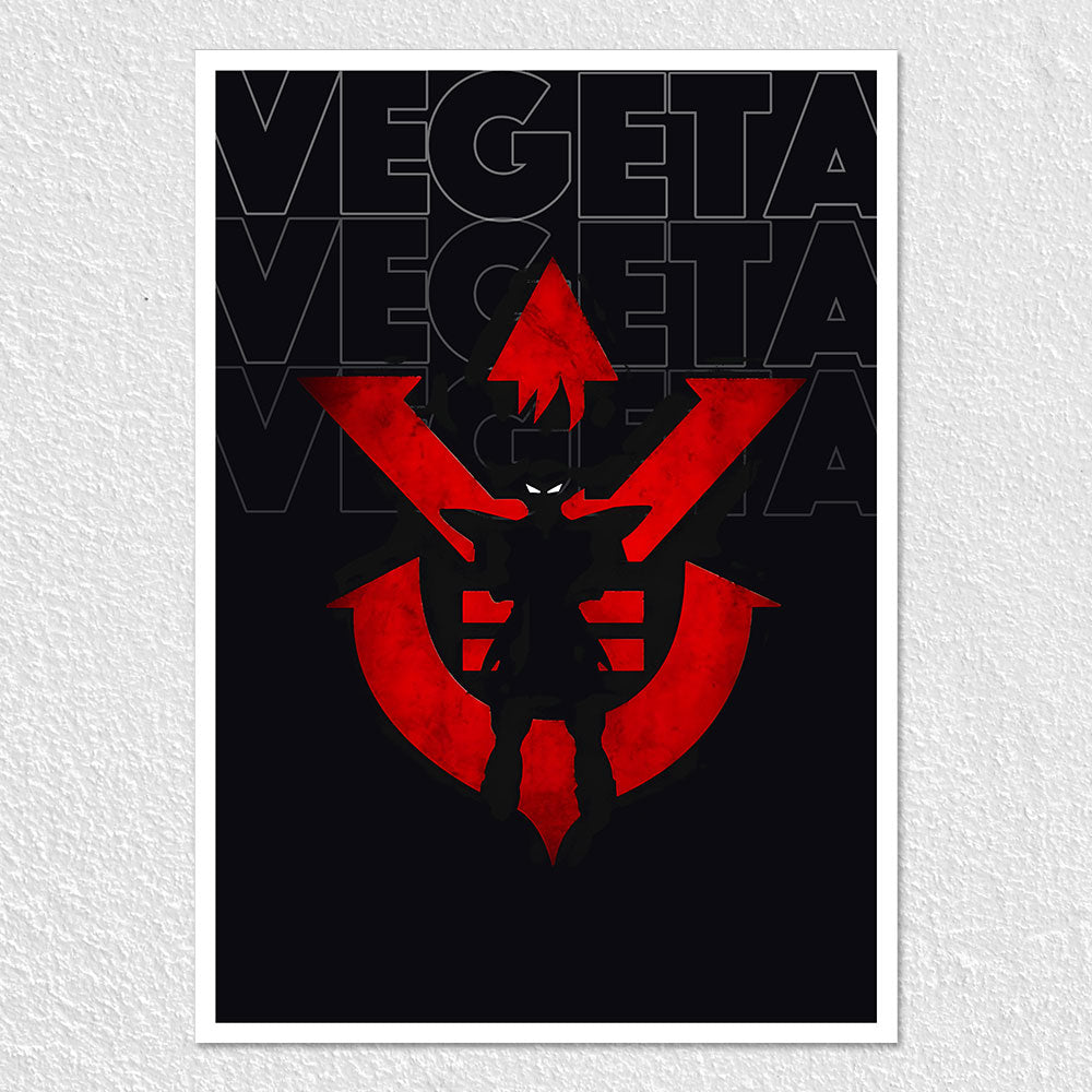 Fomo Store Posters Anime Vegeta Silhouette DBZ