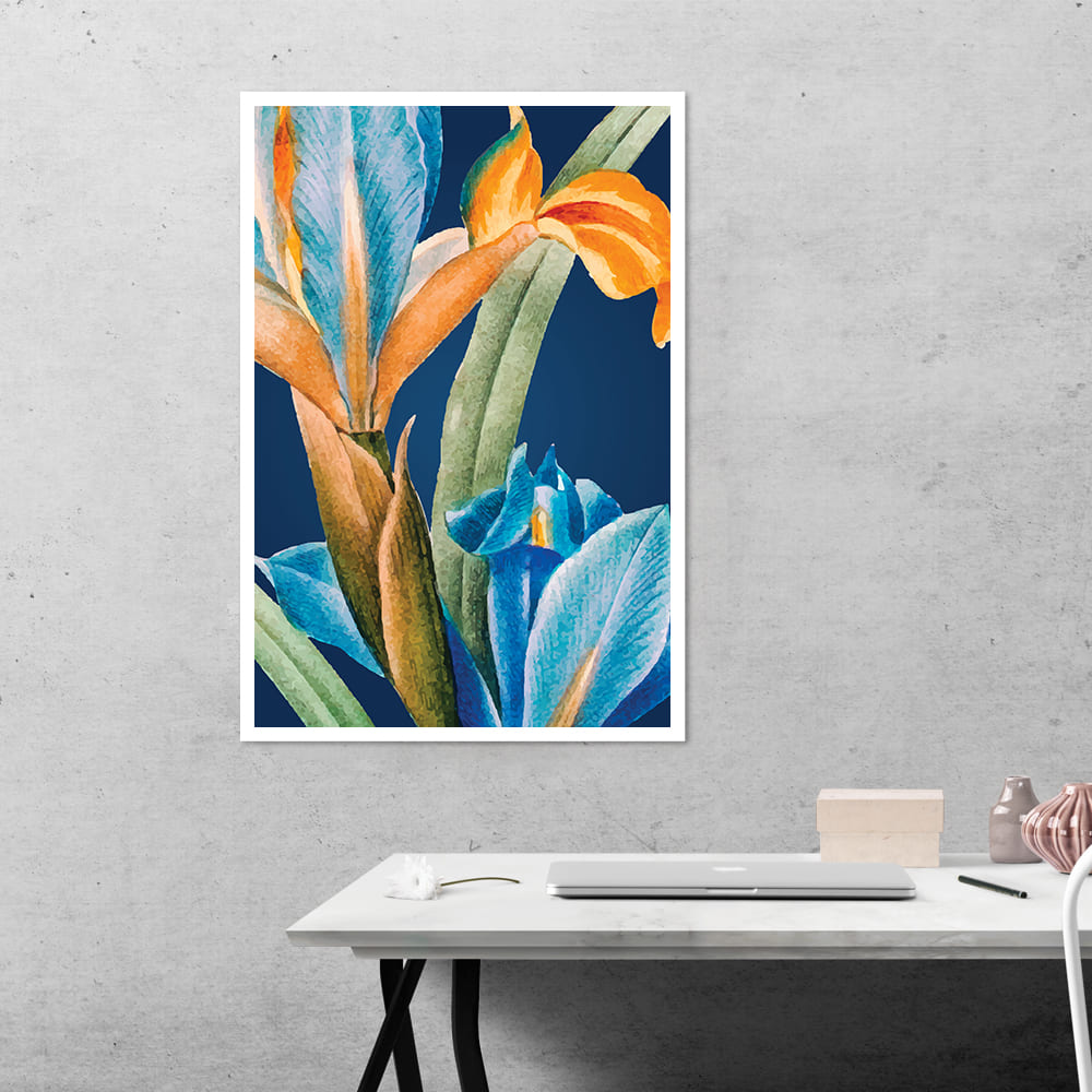 Spanish Irish Flower Botanical Poster