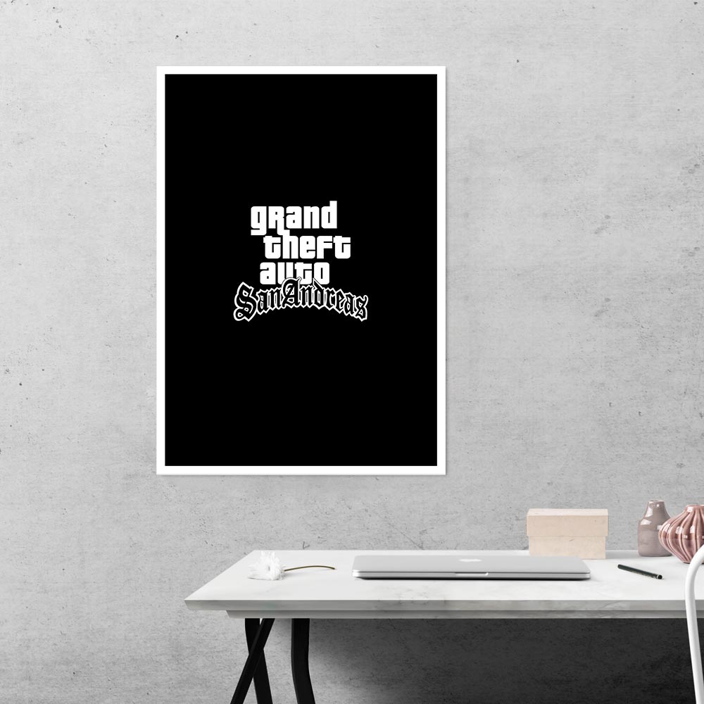 Grand Theft Auto San Andreas Gaming Poster