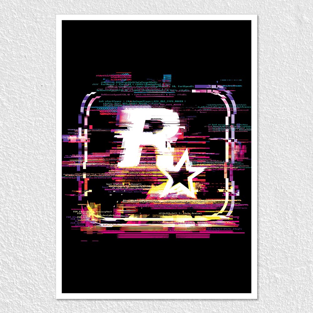Fomo Store Posters Gaming Rockstar Games Logo 