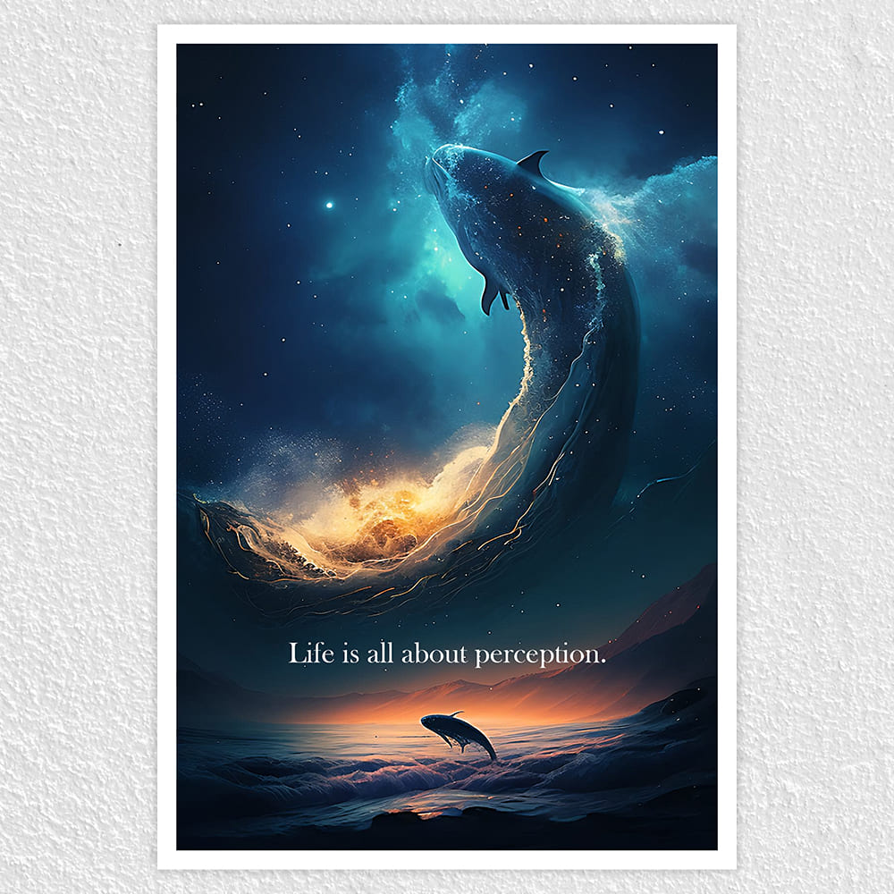 Fomo Store Posters Motivational Life Is All About Perception