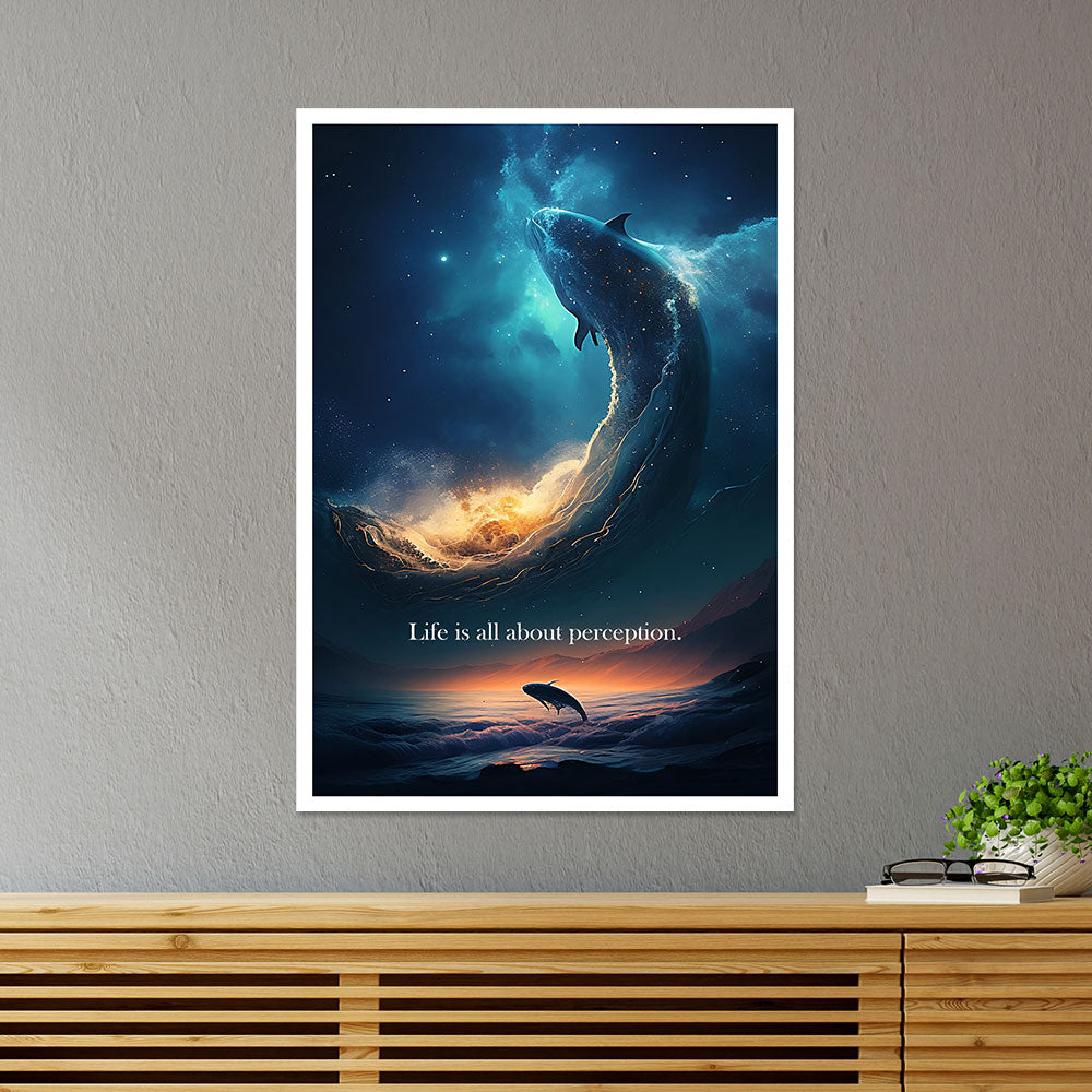 Life Is All About Perception Motivational Poster