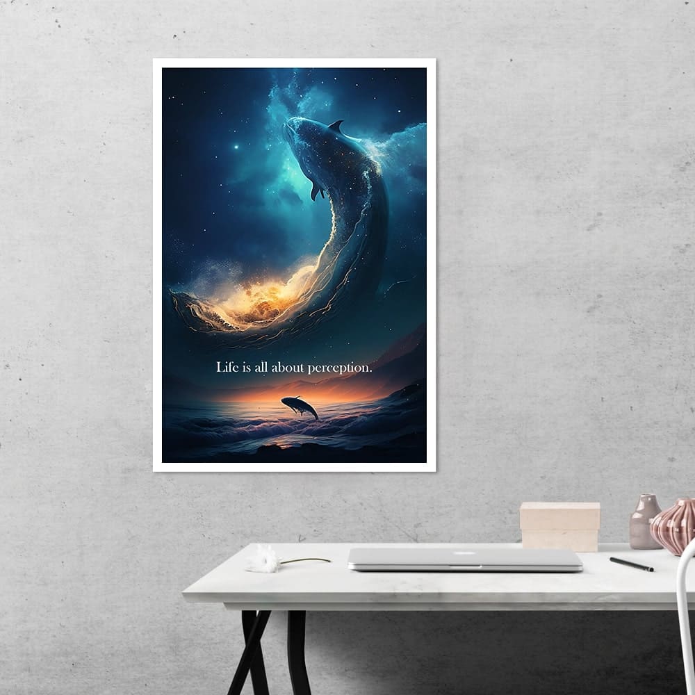 Life Is All About Perception Motivational Poster