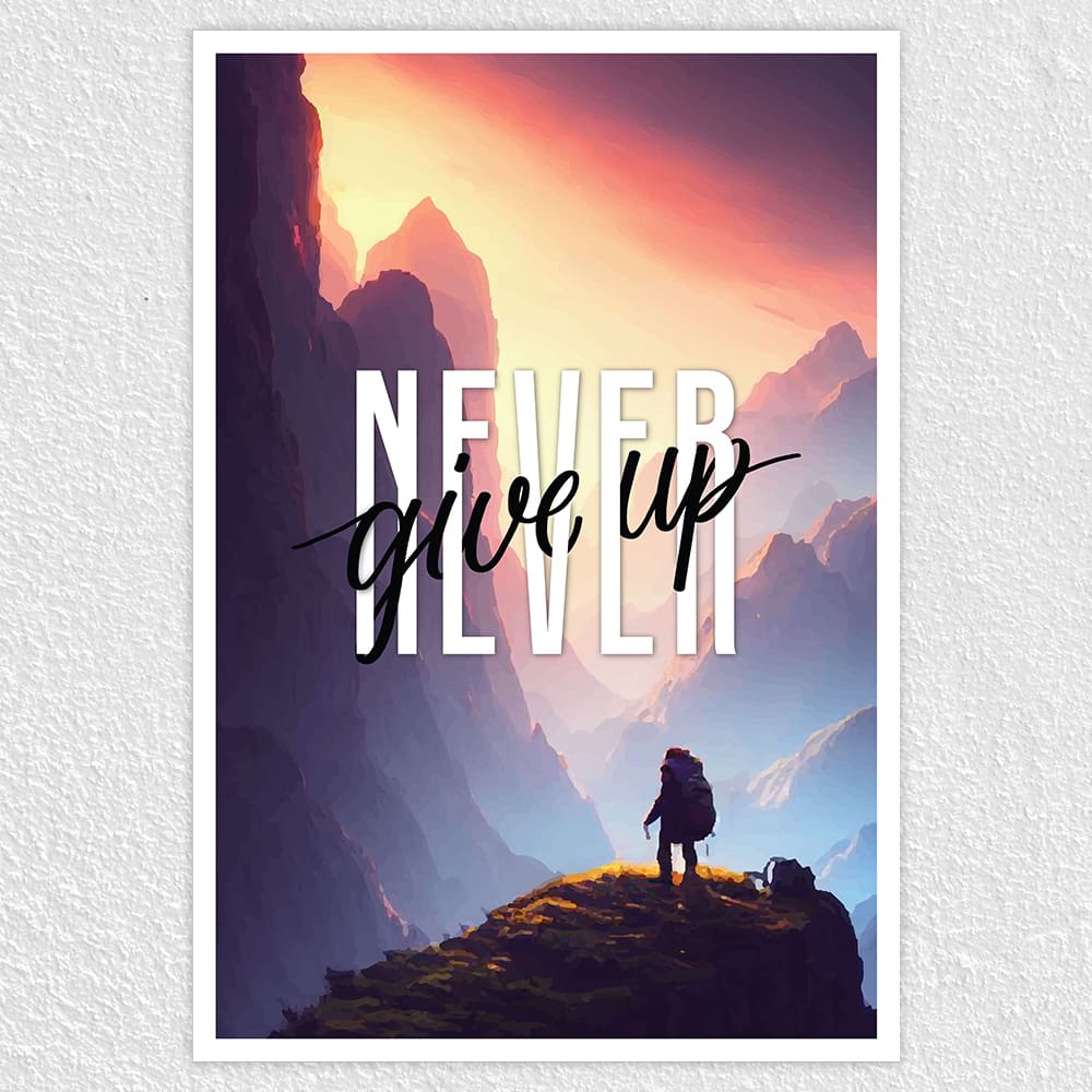 Perseverance Poster Example Perseverance Prevails: Motivational Poster
