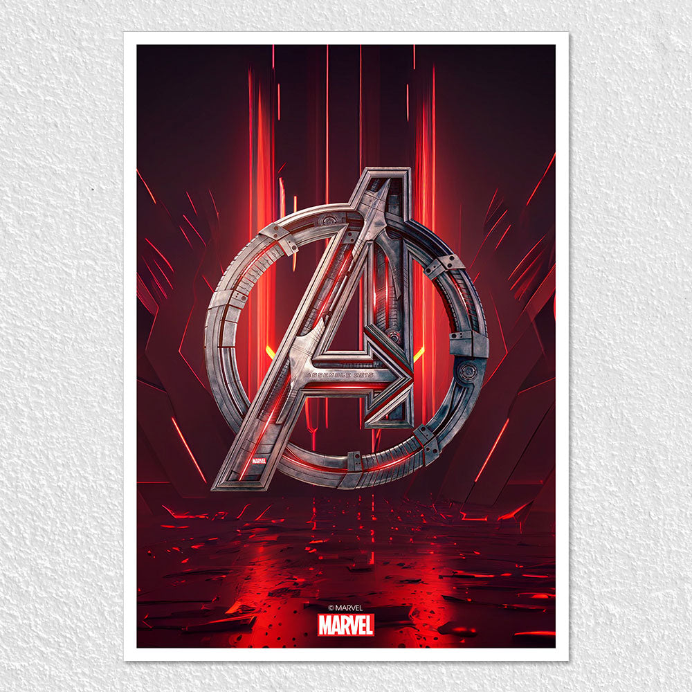 Brothers Innovation Posters Movies Avengers Logo in Red