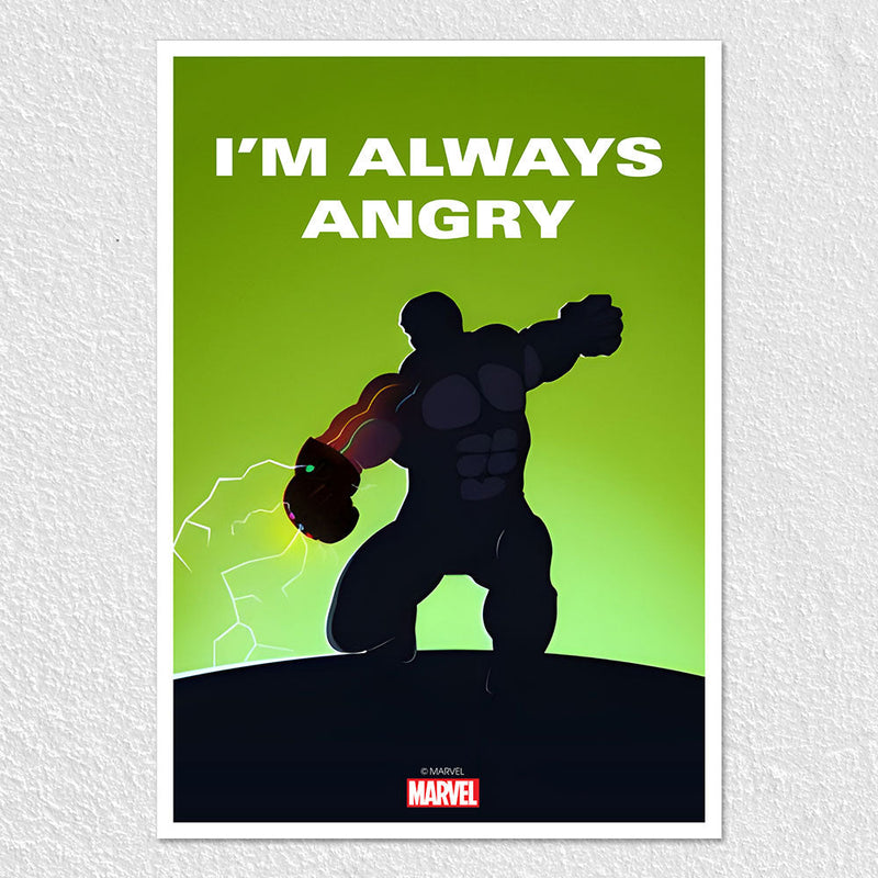 Always Angry Hulk - Uncontainable Fury Poster